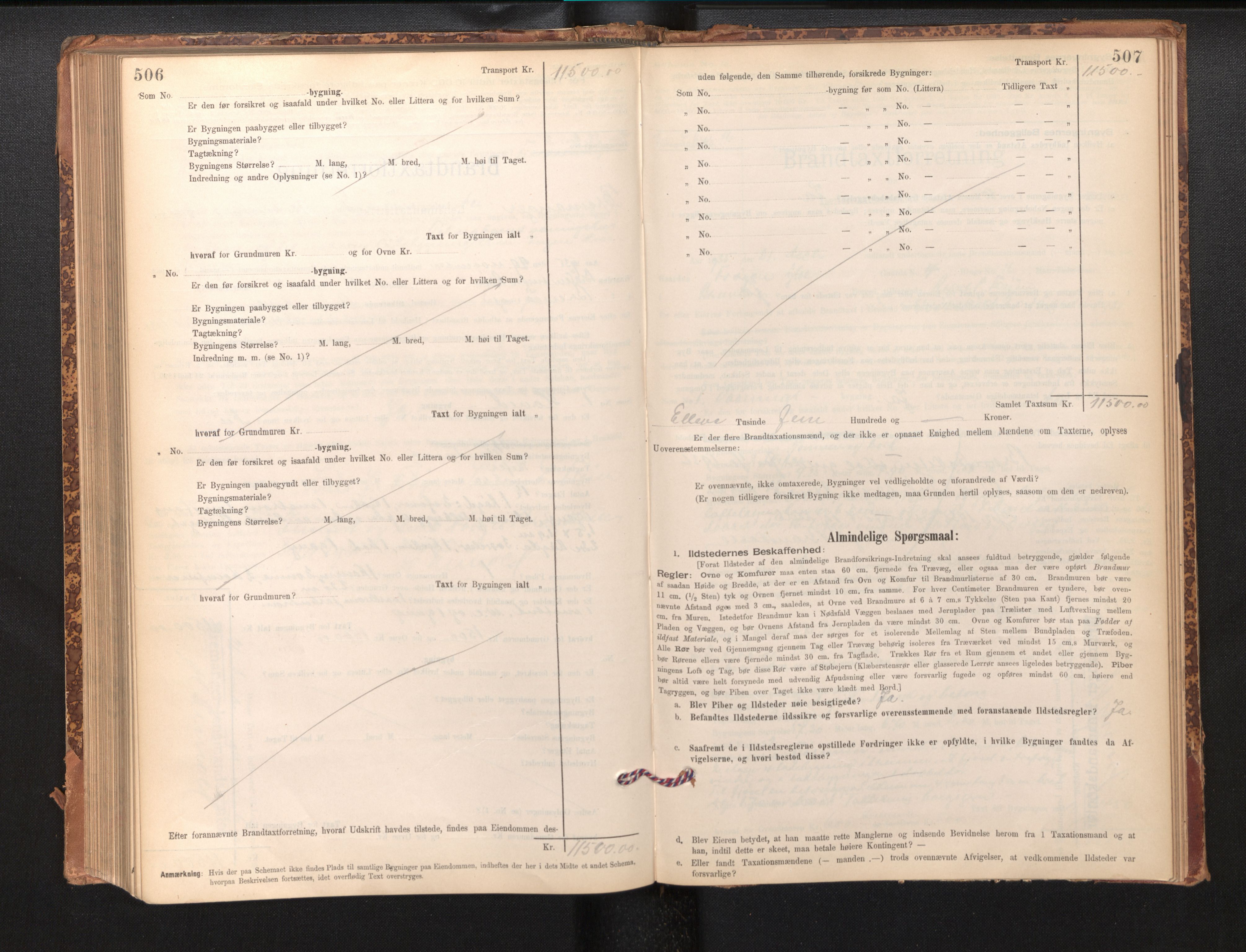 Lensmannen i Bremanger, AV/SAB-A-26701/0012/L0007: Branntakstprotokoll, skjematakst, 1895-1936, p. 506-507