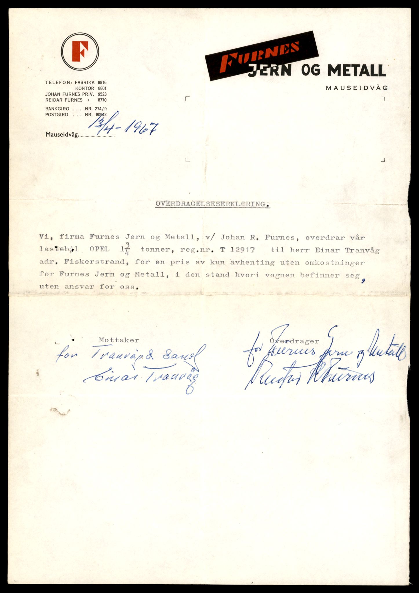 Møre og Romsdal vegkontor - Ålesund trafikkstasjon, AV/SAT-A-4099/F/Fe/L0036: Registreringskort for kjøretøy T 12831 - T 13030, 1927-1998, p. 1425