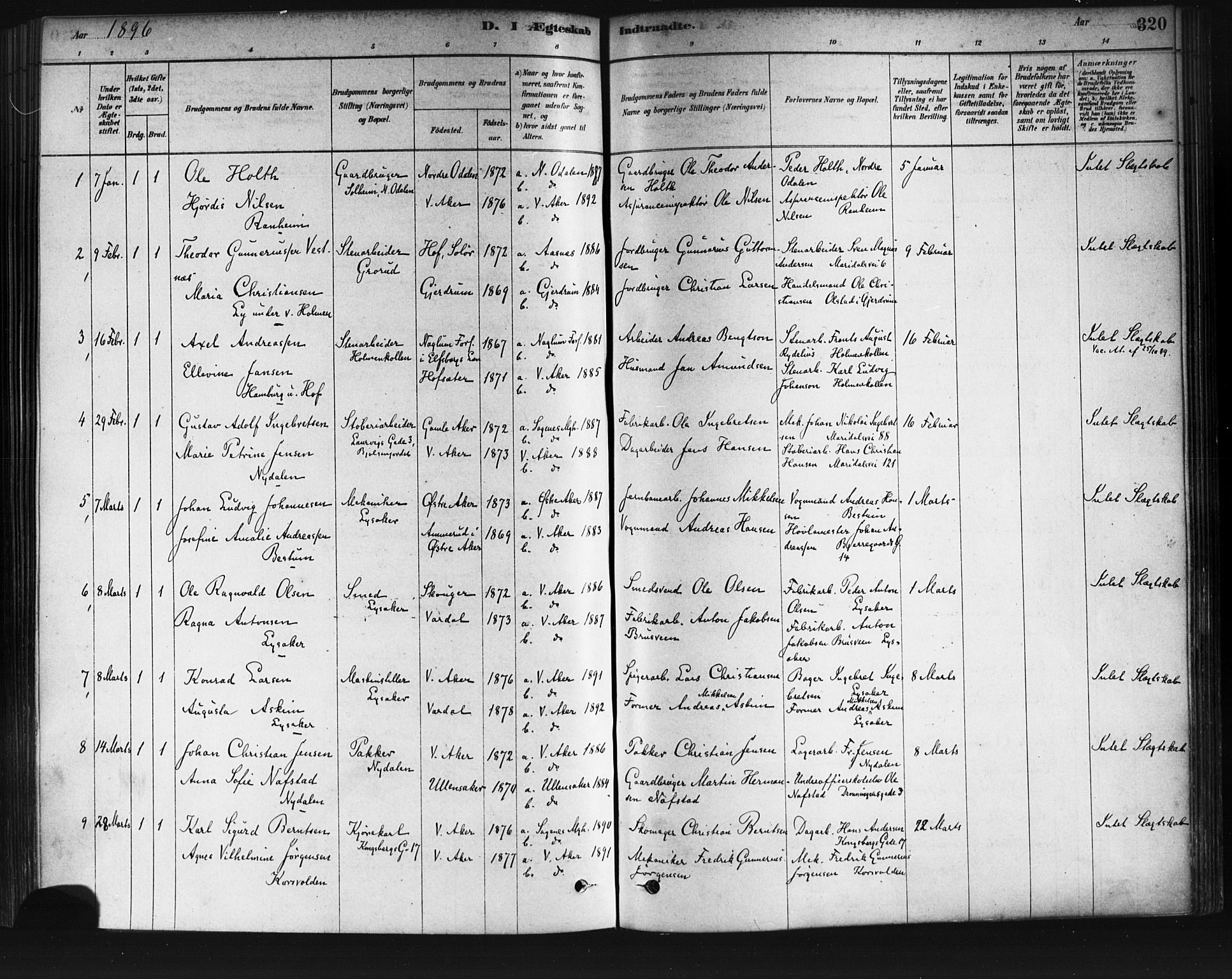 Vestre Aker prestekontor Kirkebøker, SAO/A-10025/F/Fa/L0008: Parish register (official) no. 8, 1878-1903, p. 320
