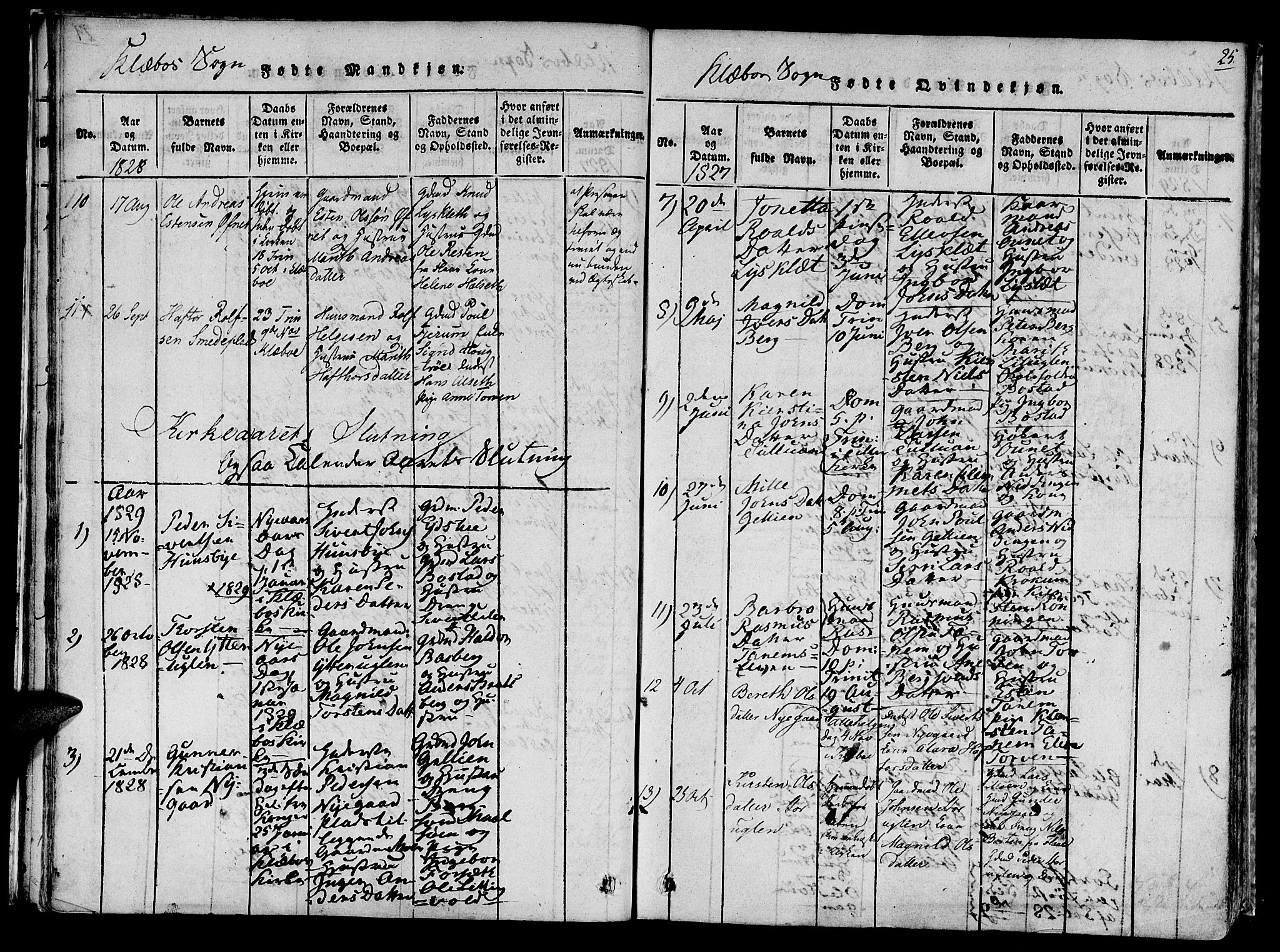 Ministerialprotokoller, klokkerbøker og fødselsregistre - Sør-Trøndelag, SAT/A-1456/618/L0439: Parish register (official) no. 618A04 /1, 1816-1843, p. 25