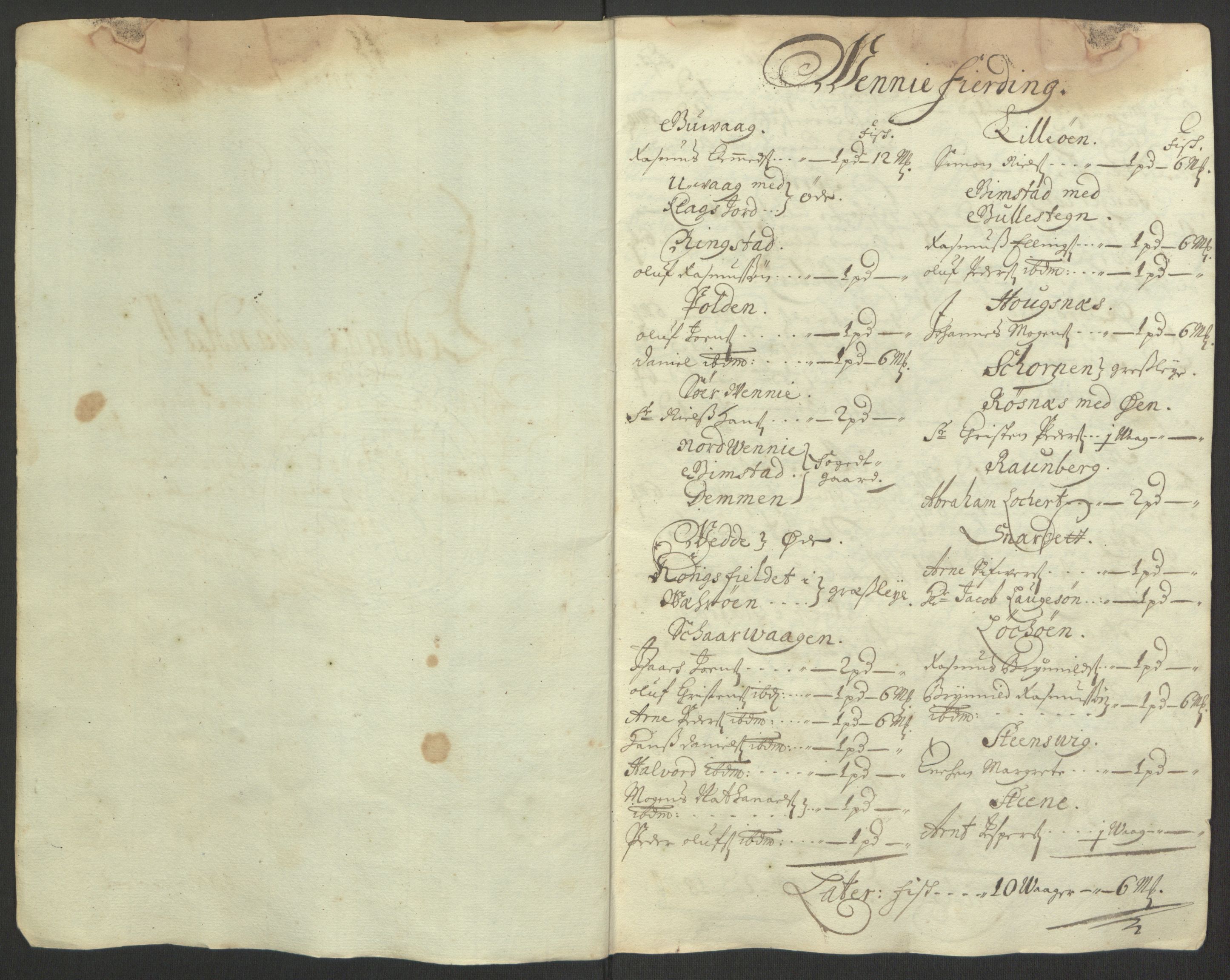Rentekammeret inntil 1814, Reviderte regnskaper, Fogderegnskap, RA/EA-4092/R67/L4676: Fogderegnskap Vesterålen, Andenes og Lofoten, 1691-1693, p. 139