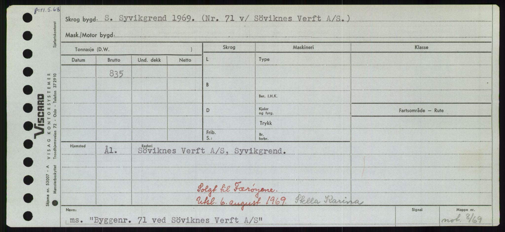 Sjøfartsdirektoratet med forløpere, Skipsmålingen, AV/RA-S-1627/H/Hd/L0006: Fartøy, Byg-Båt, p. 671