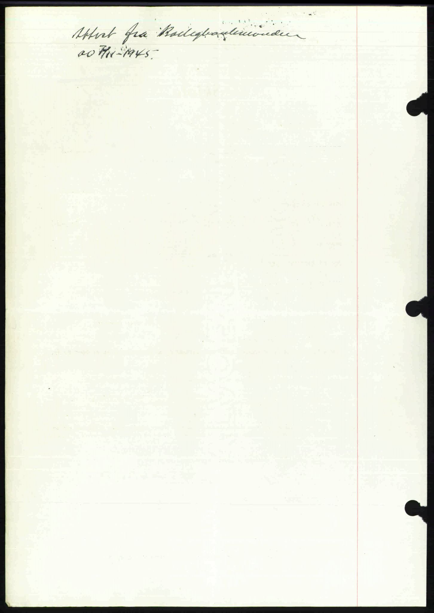 Toten tingrett, SAH/TING-006/H/Hb/Hbc/L0013: Mortgage book no. Hbc-13, 1945-1945, Diary no: : 1516/1945