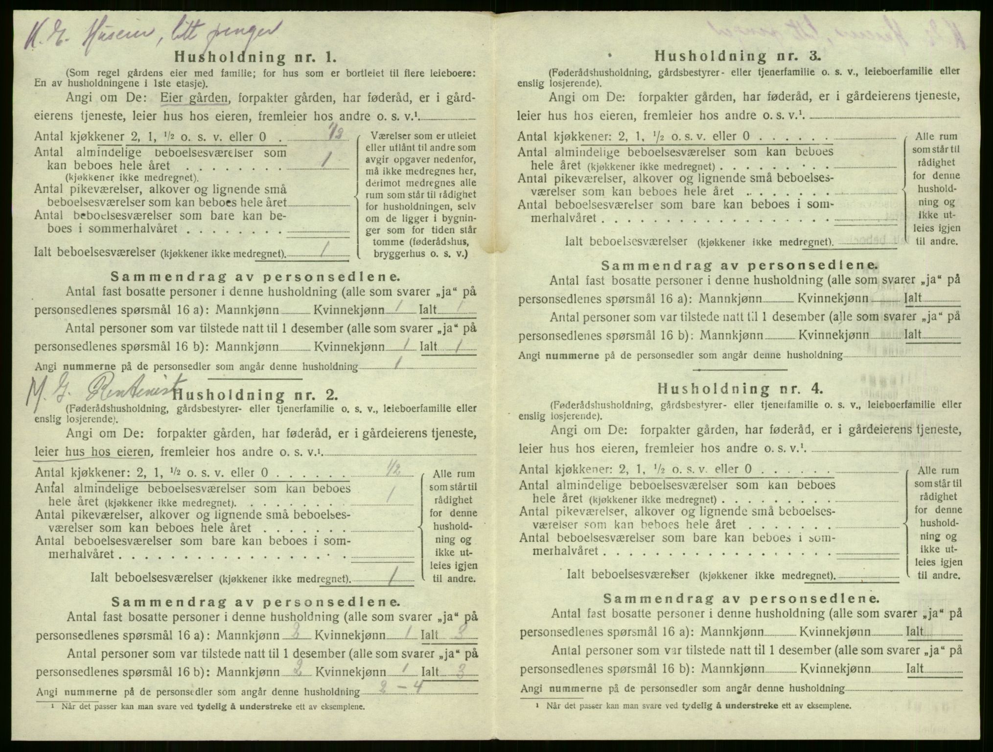 SAKO, 1920 census for Sem, 1920, p. 1963