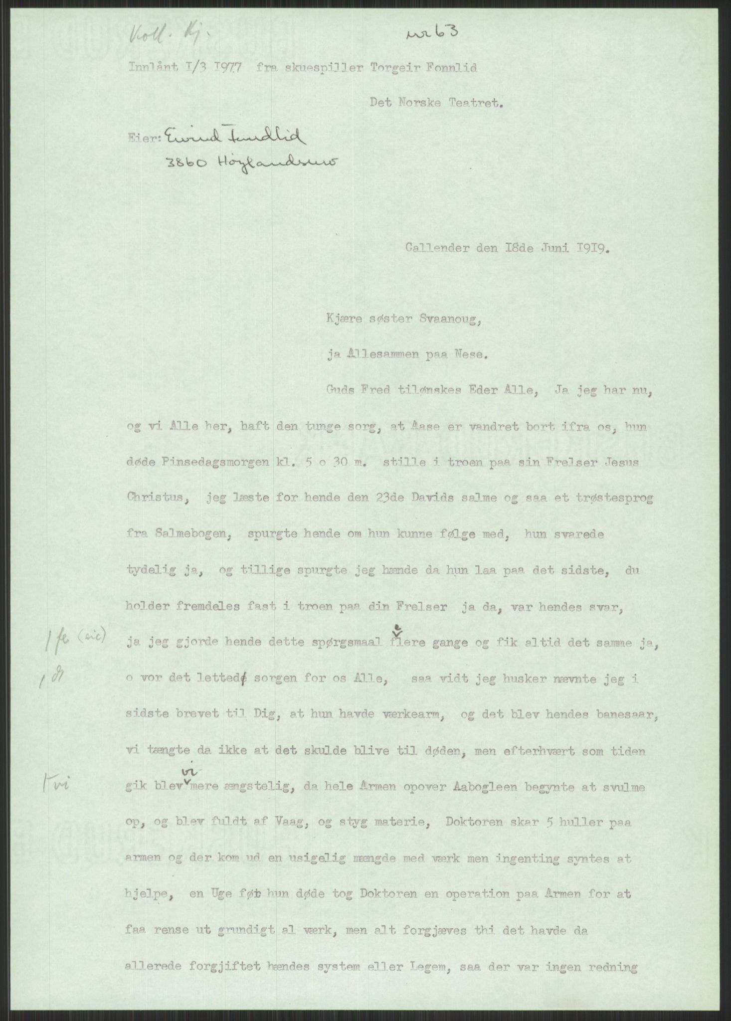 Samlinger til kildeutgivelse, Amerikabrevene, AV/RA-EA-4057/F/L0023: Innlån fra Telemark: Fonnlid, 1838-1914, p. 431