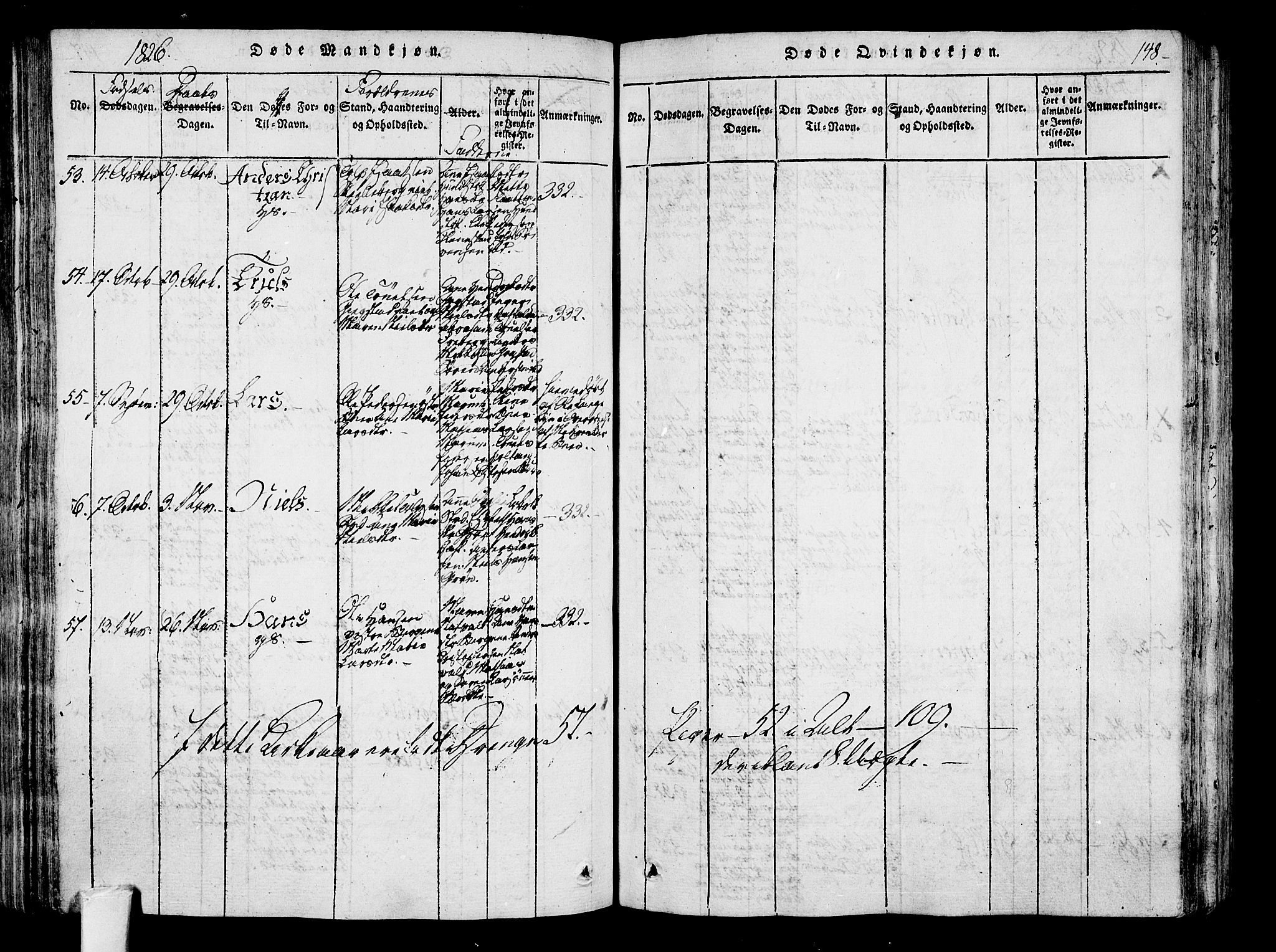 Sandar kirkebøker, AV/SAKO-A-243/F/Fa/L0004: Parish register (official) no. 4, 1814-1832, p. 148