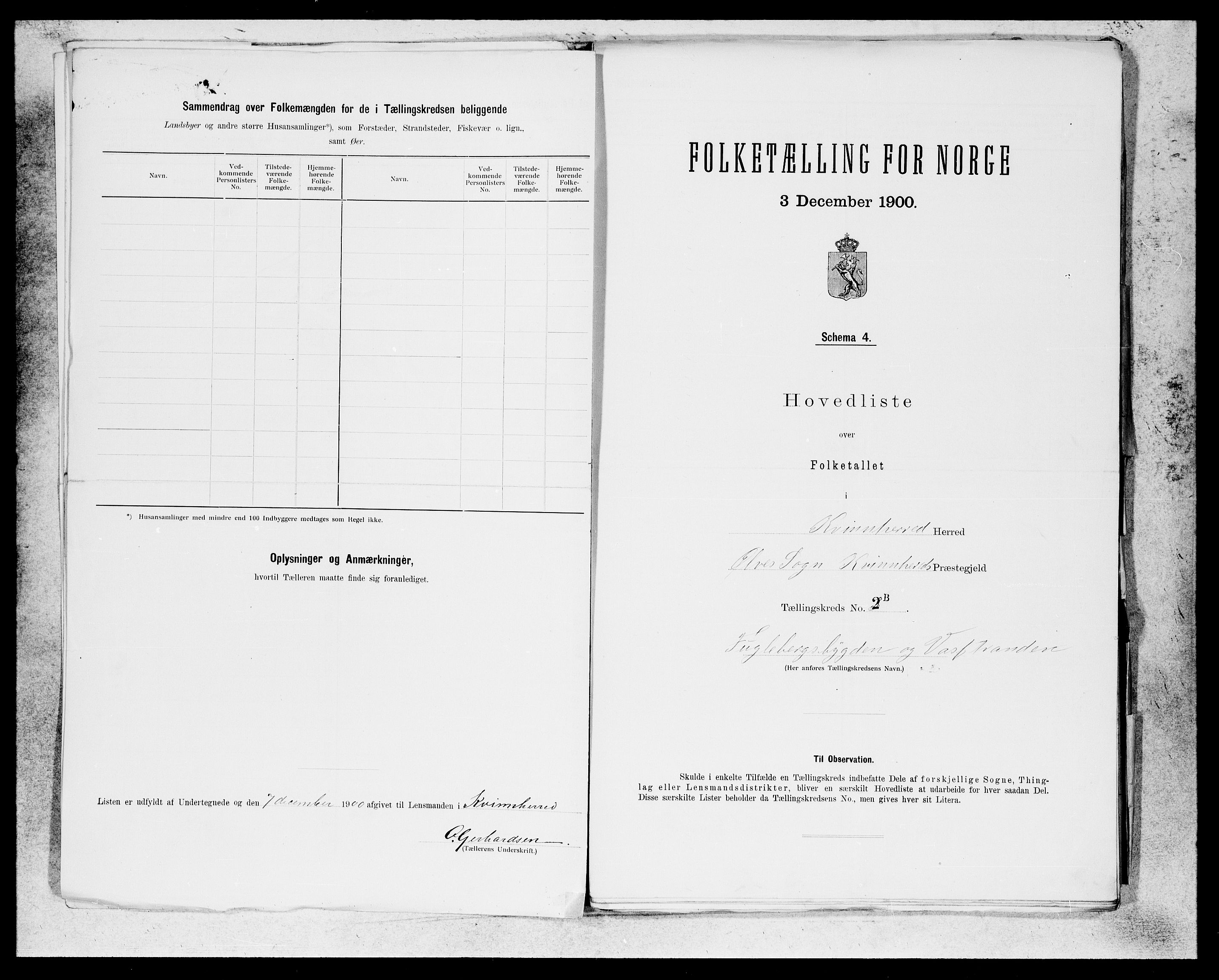 SAB, 1900 census for Kvinnherad, 1900, p. 5