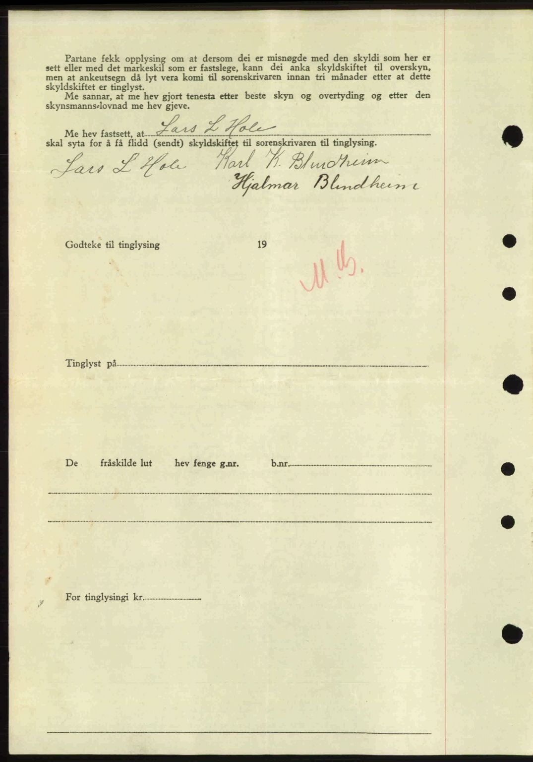 Nordre Sunnmøre sorenskriveri, AV/SAT-A-0006/1/2/2C/2Ca: Mortgage book no. A20b, 1946-1946, Diary no: : 156/1946