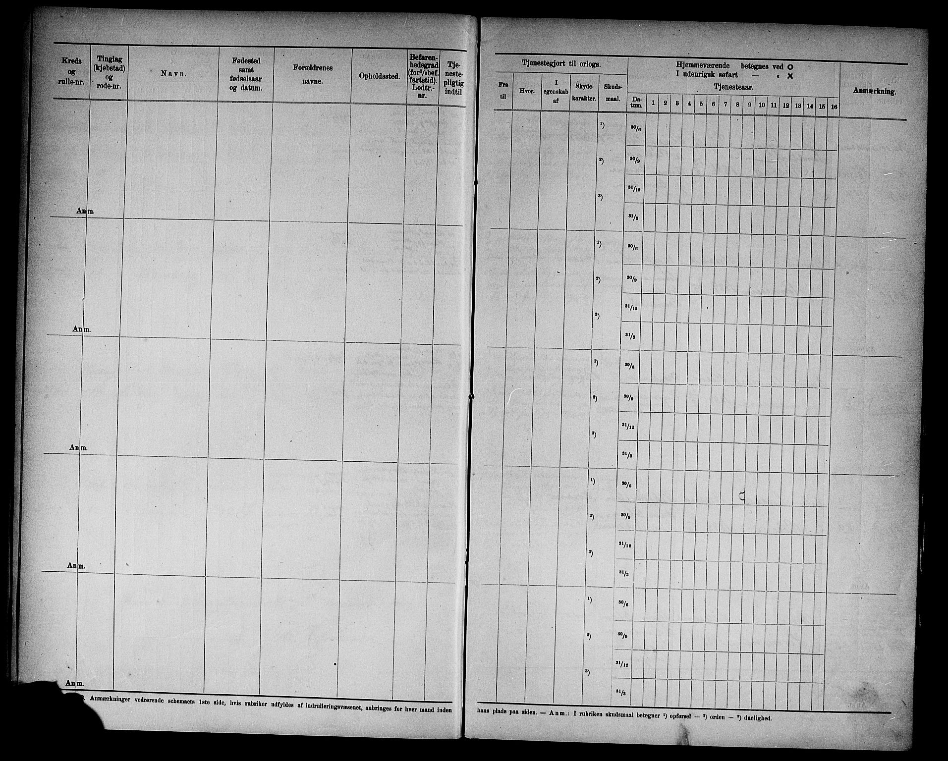 Kristiansand mønstringskrets, AV/SAK-2031-0015/F/Fd/L0012: Rulle sjøvernepliktige, C-12, 1910, p. 22