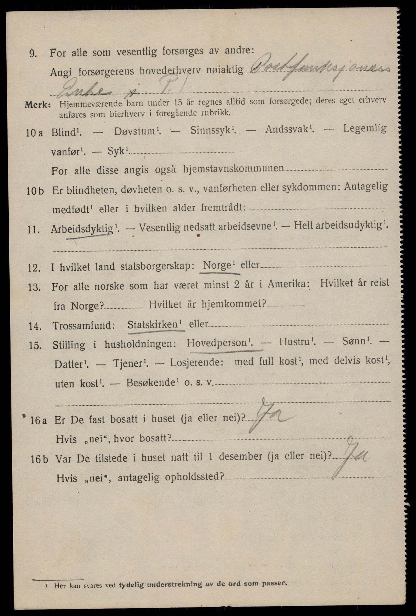 SAST, 1920 census for Egersund town, 1920, p. 8047