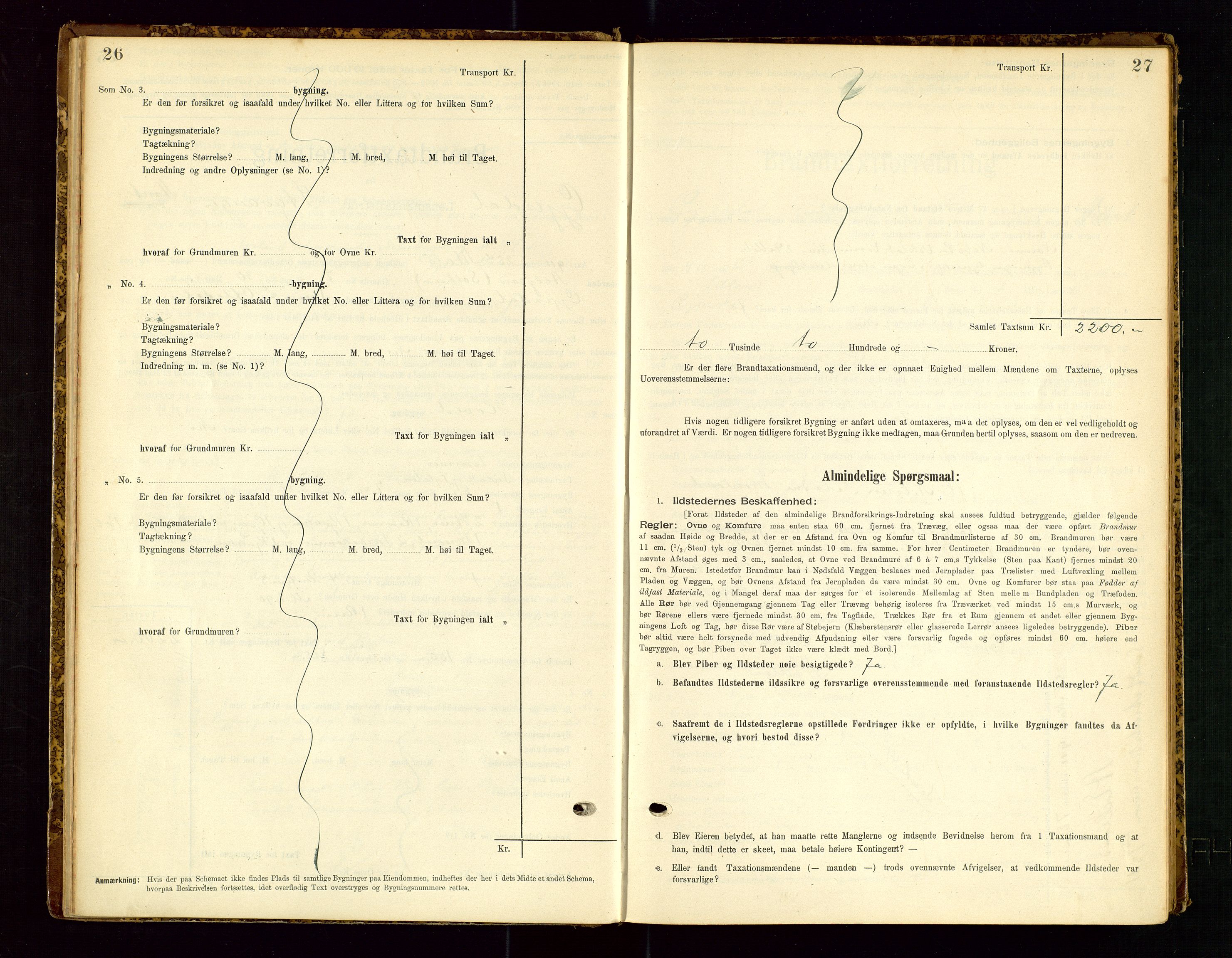 Gjesdal lensmannskontor, AV/SAST-A-100441/Go/L0007: Branntakstskjemaprotokoll, 1894-1937, p. 26-27