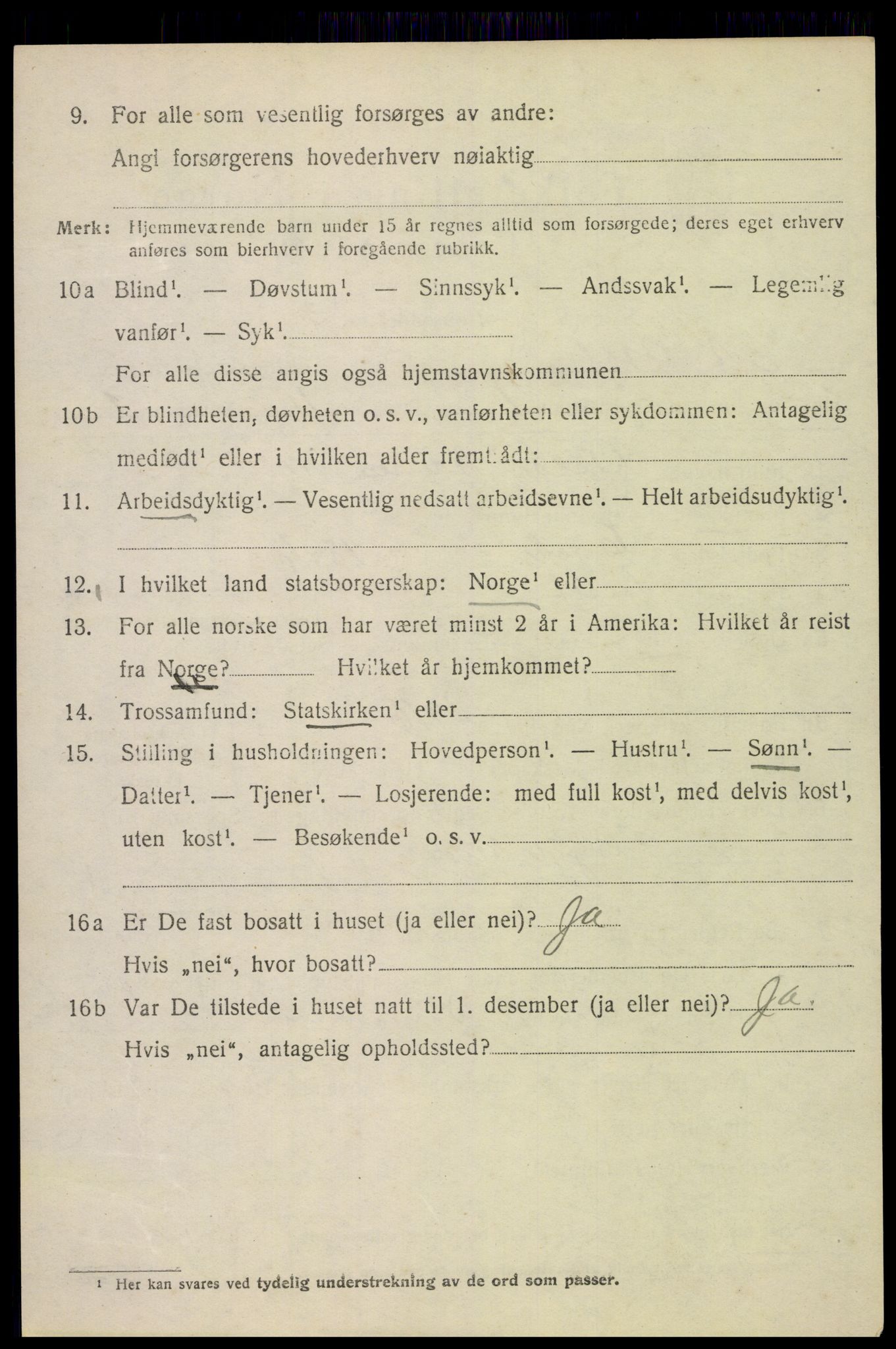 SAH, 1920 census for Nord-Odal, 1920, p. 2390