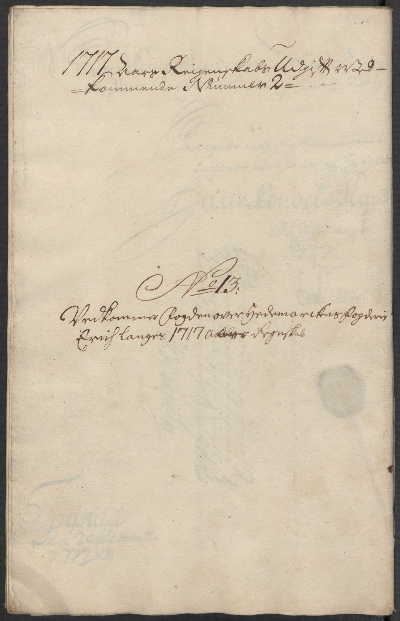 Rentekammeret inntil 1814, Reviderte regnskaper, Fogderegnskap, AV/RA-EA-4092/R16/L1056: Fogderegnskap Hedmark, 1717, p. 309