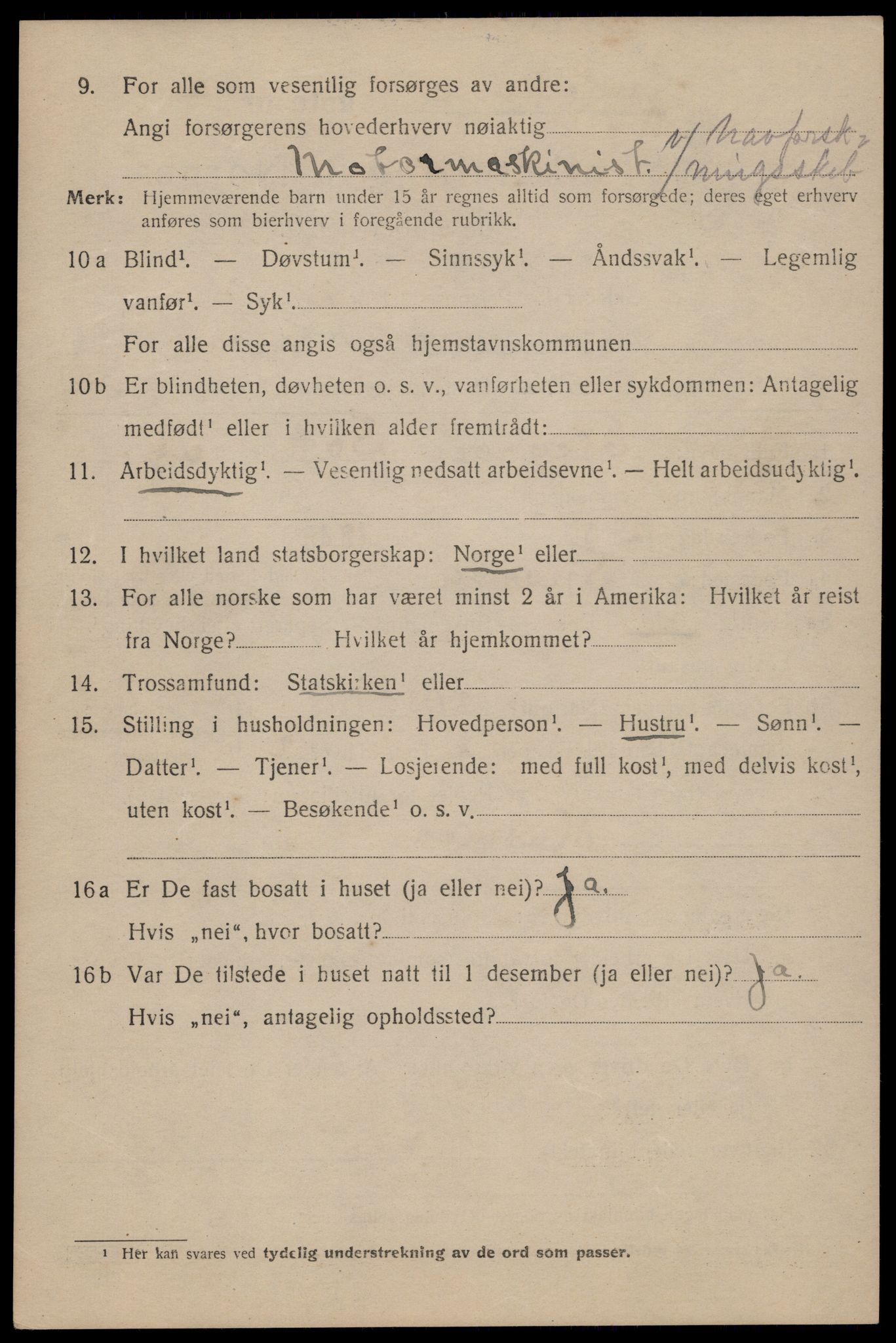 SAT, 1920 census for Trondheim, 1920, p. 118287