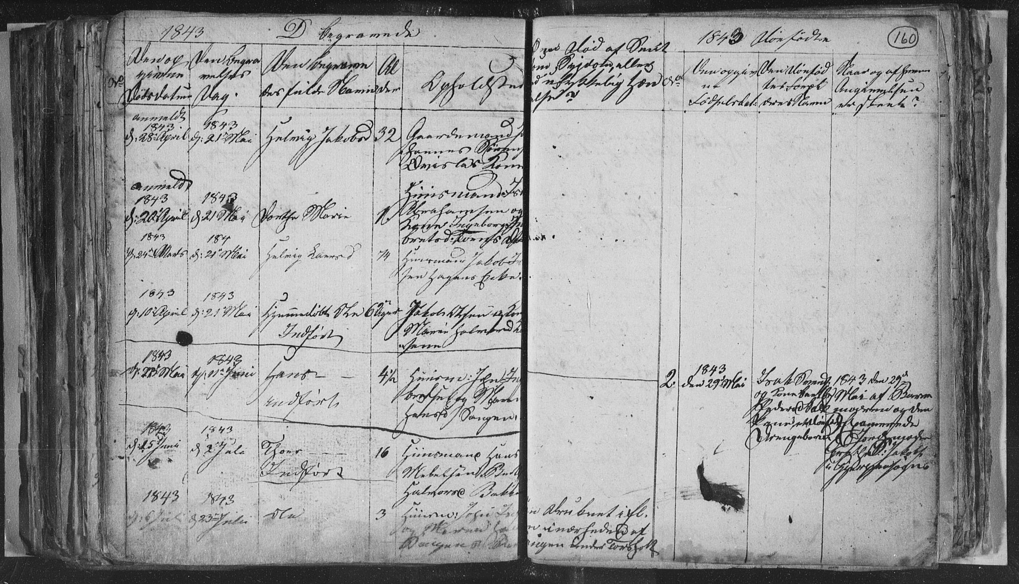 Siljan kirkebøker, AV/SAKO-A-300/G/Ga/L0001: Parish register (copy) no. 1, 1827-1847, p. 160