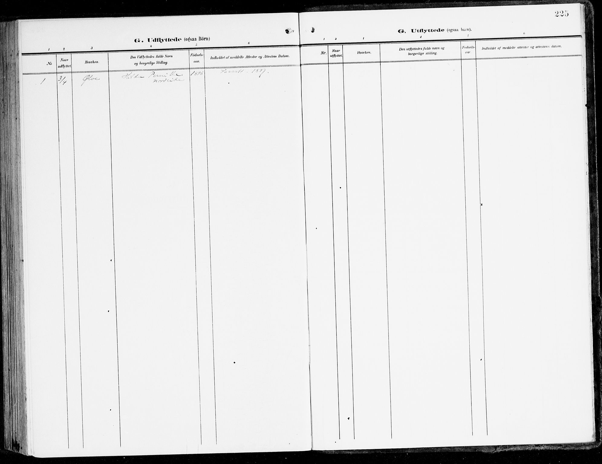 Fana Sokneprestembete, SAB/A-75101/H/Haa/Haai/L0004: Parish register (official) no. I 4, 1912-1933, p. 225