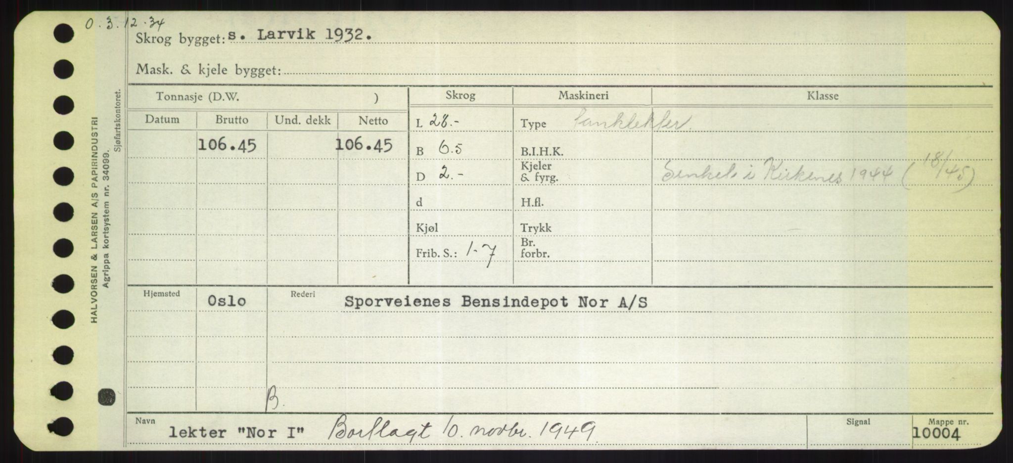 Sjøfartsdirektoratet med forløpere, Skipsmålingen, AV/RA-S-1627/H/Hd/L0026: Fartøy, N-Norhol, p. 313