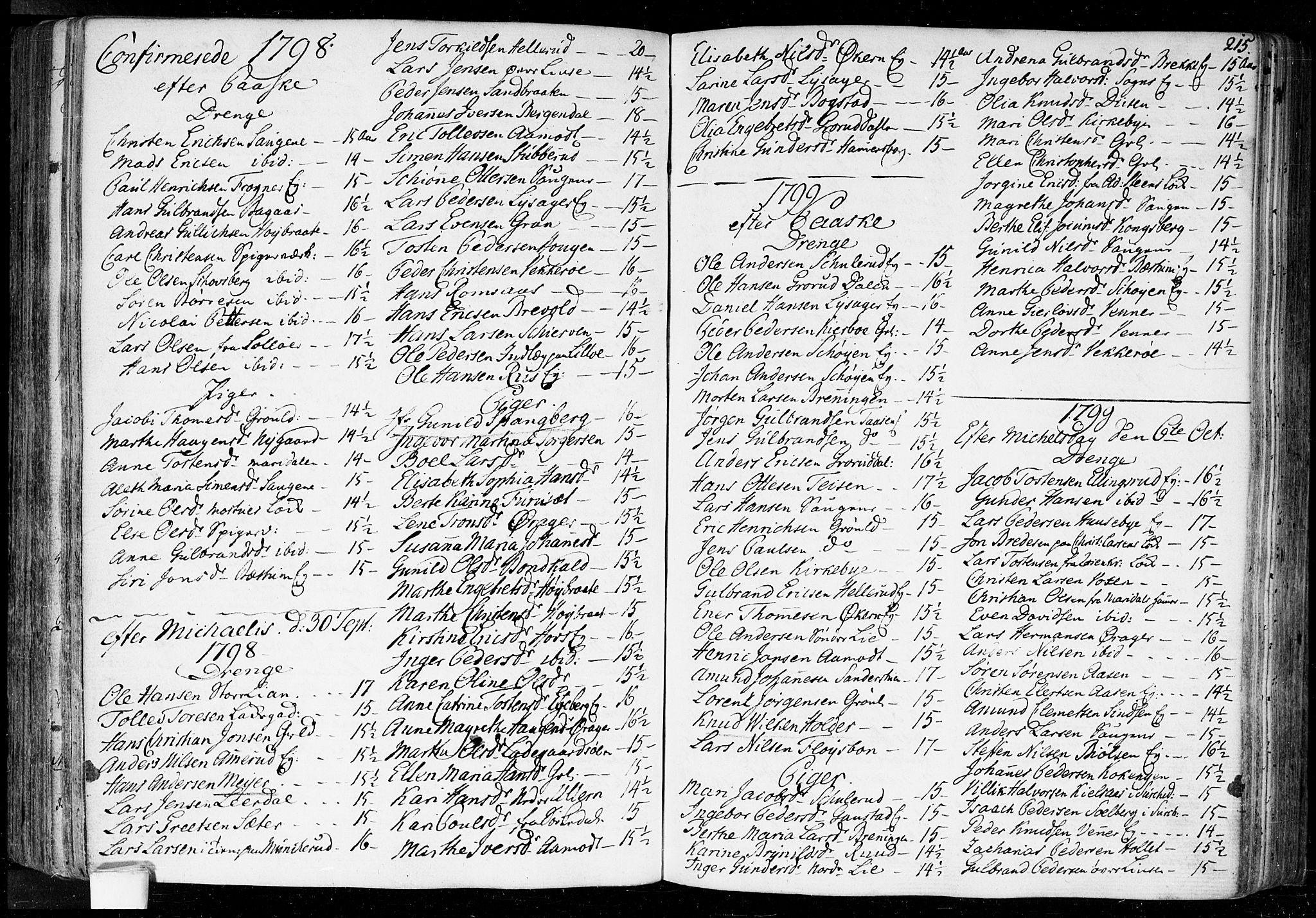 Aker prestekontor kirkebøker, SAO/A-10861/F/L0010: Parish register (official) no. 10, 1786-1809, p. 215