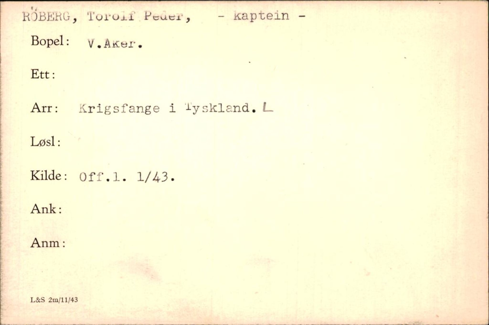 Forsvaret, Forsvarets krigshistoriske avdeling, AV/RA-RAFA-2017/Y/Yf/L0200: II-C-11-2102  -  Norske krigsfanger i Tyskland, 1940-1945, p. 869