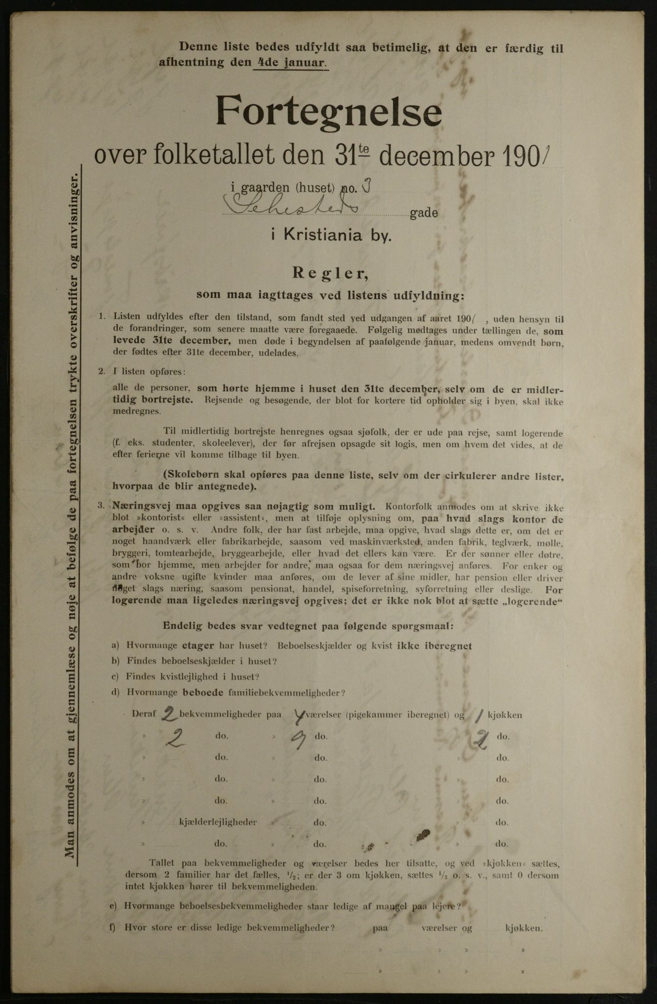 OBA, Municipal Census 1901 for Kristiania, 1901, p. 14447