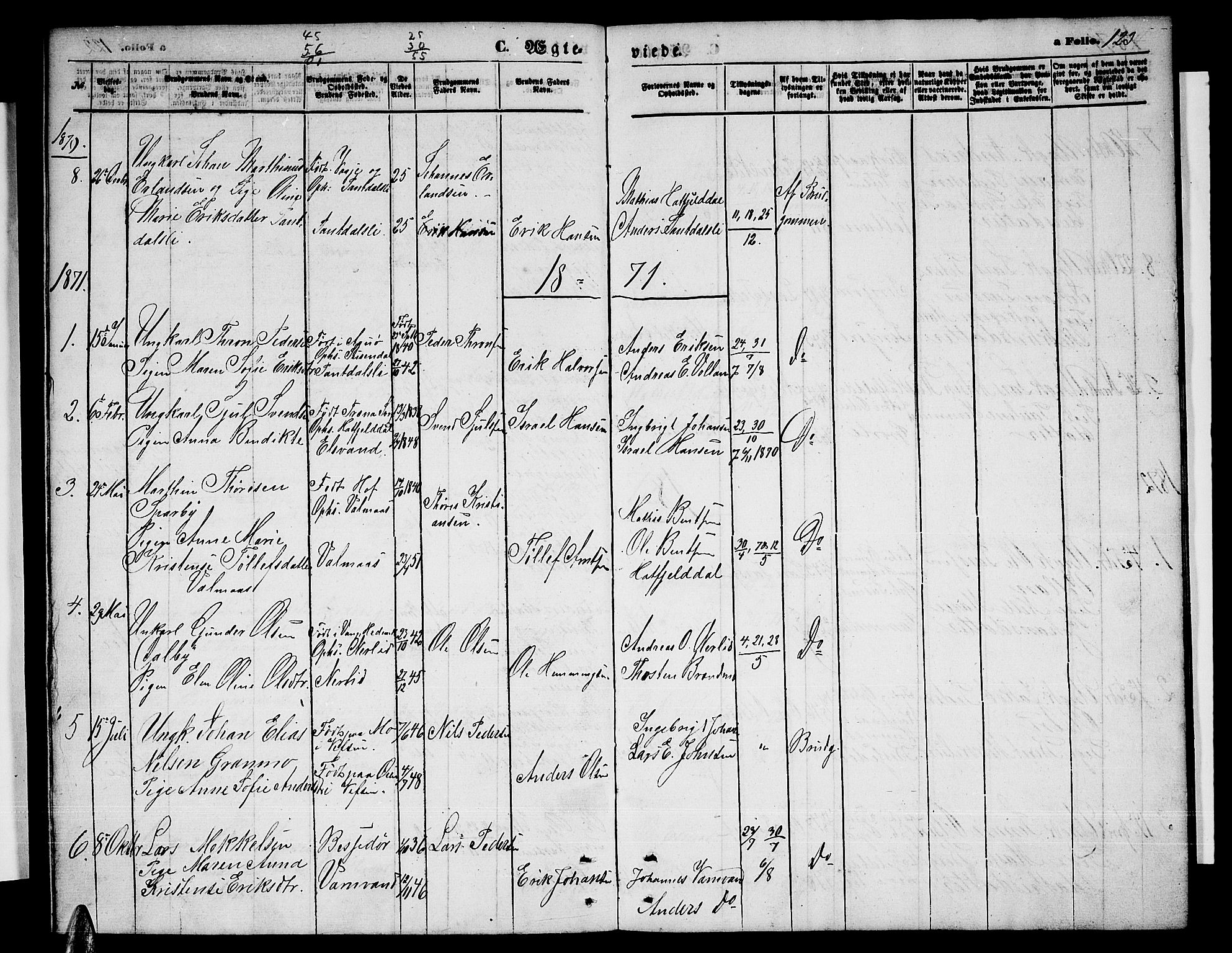 Ministerialprotokoller, klokkerbøker og fødselsregistre - Nordland, AV/SAT-A-1459/823/L0329: Parish register (copy) no. 823C01, 1865-1878, p. 123