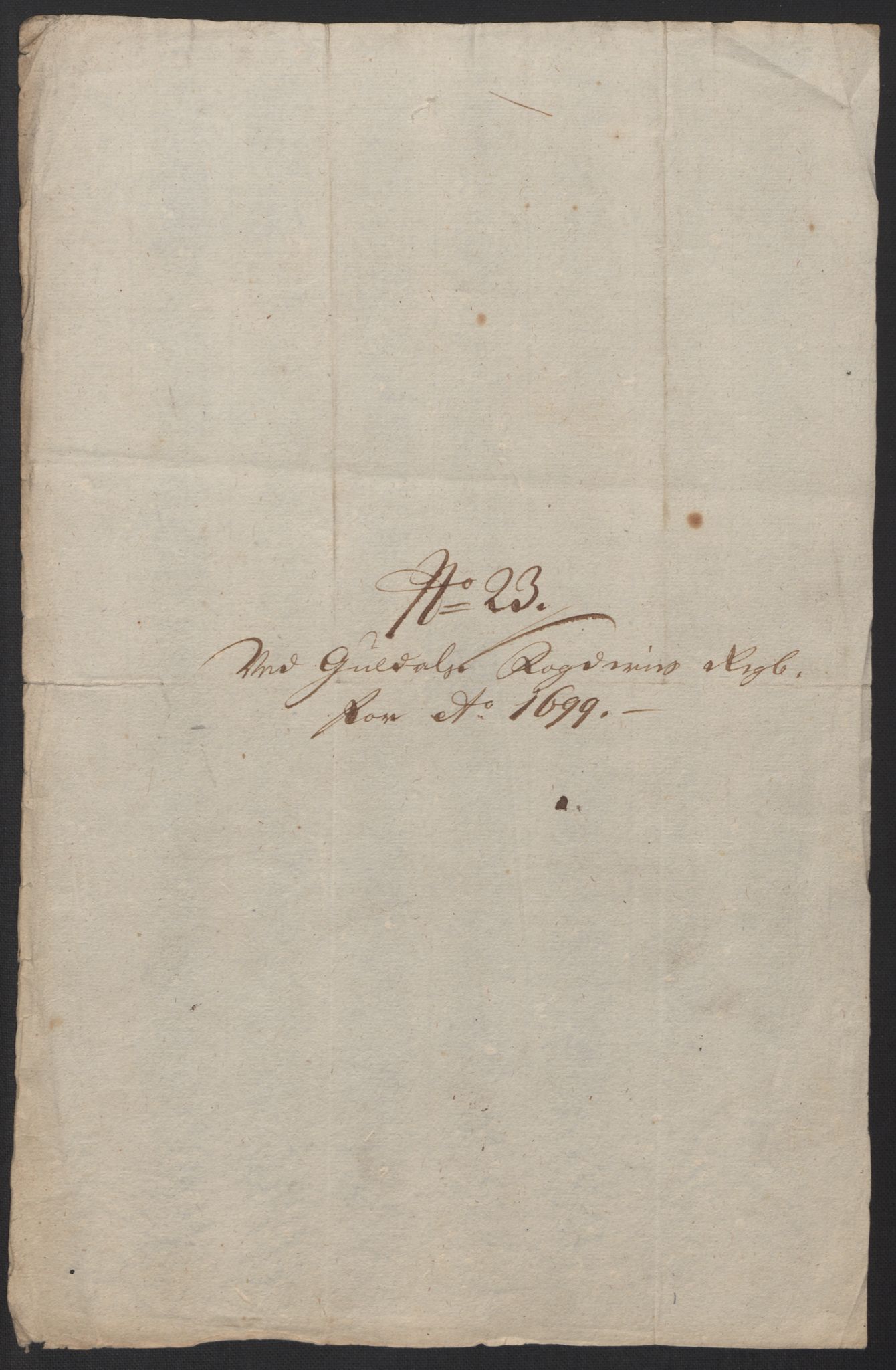 Rentekammeret inntil 1814, Reviderte regnskaper, Fogderegnskap, AV/RA-EA-4092/R60/L3949: Fogderegnskap Orkdal og Gauldal, 1699, p. 401