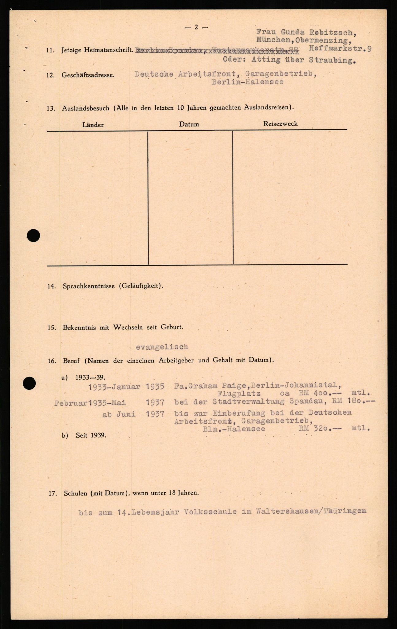 Forsvaret, Forsvarets overkommando II, AV/RA-RAFA-3915/D/Db/L0018: CI Questionaires. Tyske okkupasjonsstyrker i Norge. Tyskere., 1945-1946, p. 515