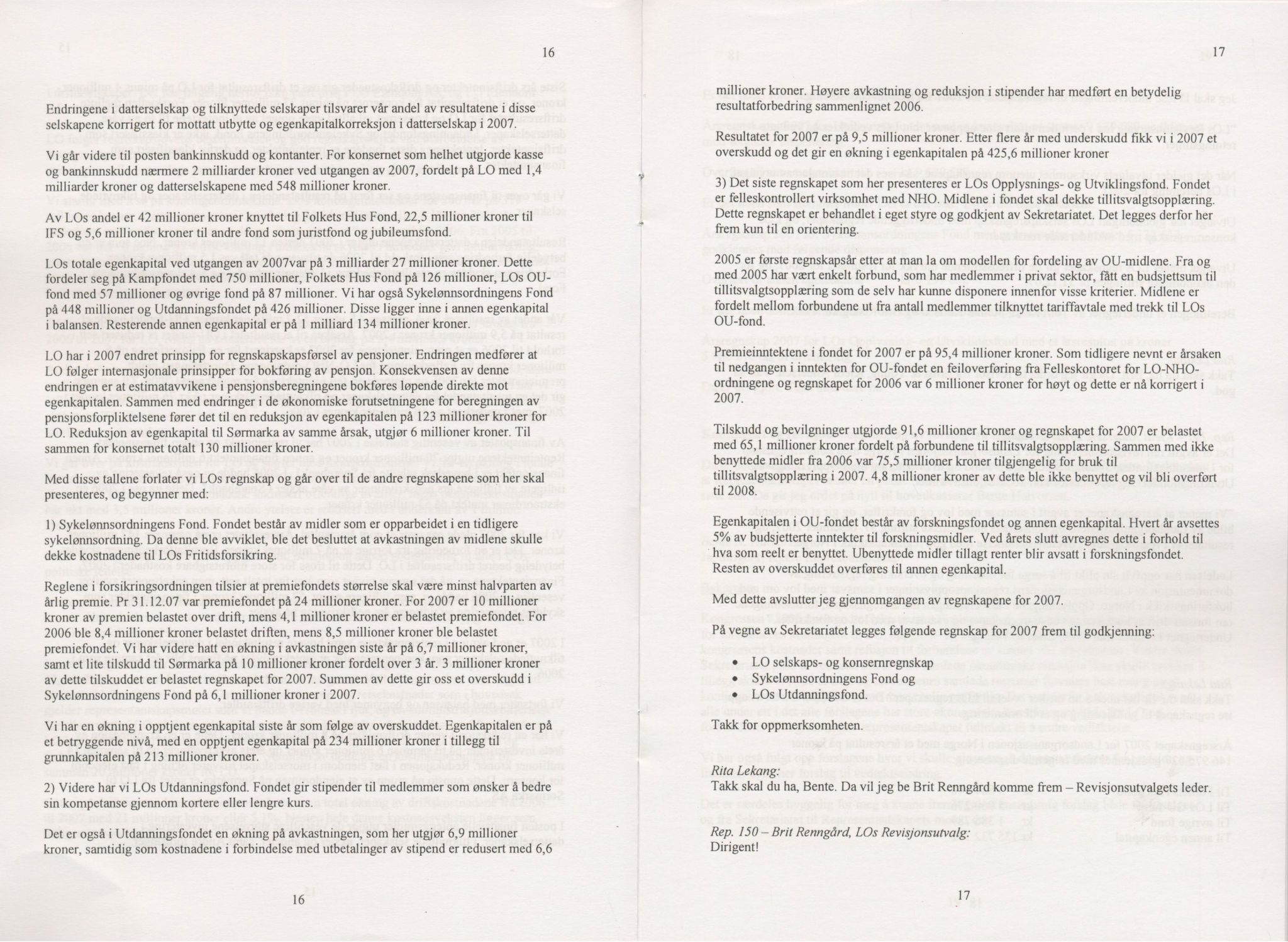 Landsorganisasjonen i Norge, AAB/ARK-1579, 1993-2008, p. 979