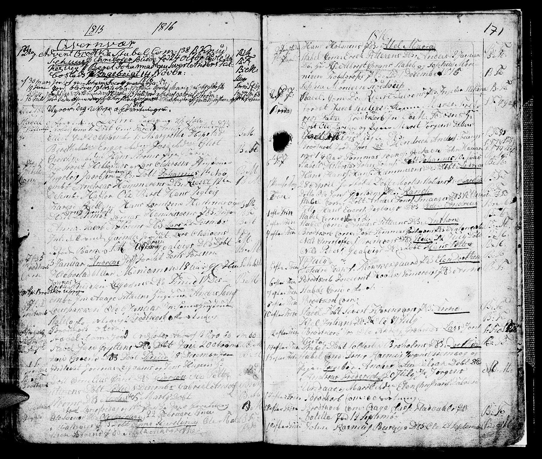 Ministerialprotokoller, klokkerbøker og fødselsregistre - Sør-Trøndelag, SAT/A-1456/634/L0526: Parish register (official) no. 634A02, 1775-1818, p. 171
