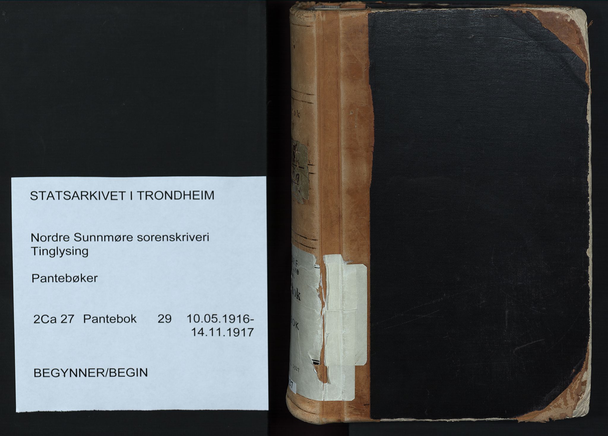 Nordre Sunnmøre sorenskriveri, AV/SAT-A-0006/1/2/2C/2Ca/L0027: Mortgage book no. 29, 1916-1917