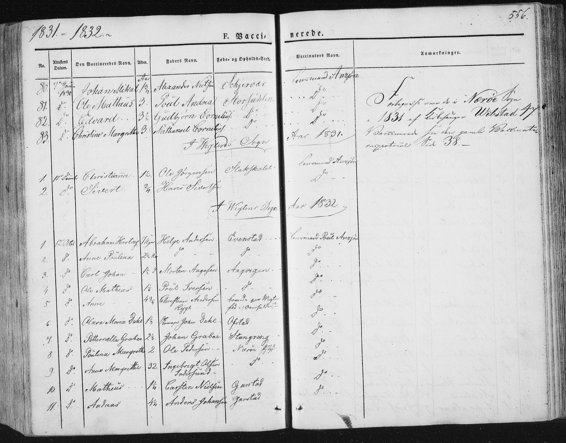 Ministerialprotokoller, klokkerbøker og fødselsregistre - Nord-Trøndelag, SAT/A-1458/784/L0669: Parish register (official) no. 784A04, 1829-1859, p. 556
