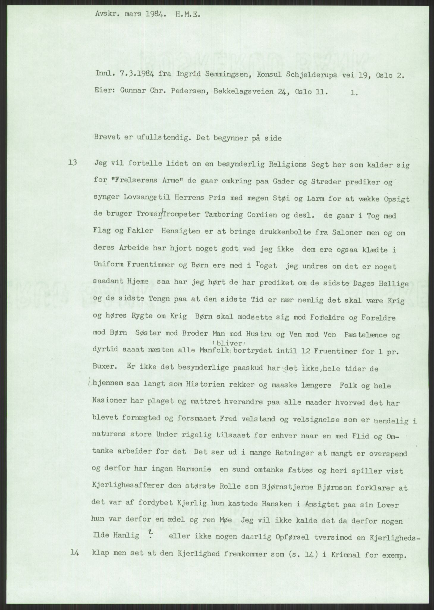 Samlinger til kildeutgivelse, Amerikabrevene, RA/EA-4057/F/L0014: Innlån fra Oppland: Nyberg - Slettahaugen, 1838-1914, p. 773