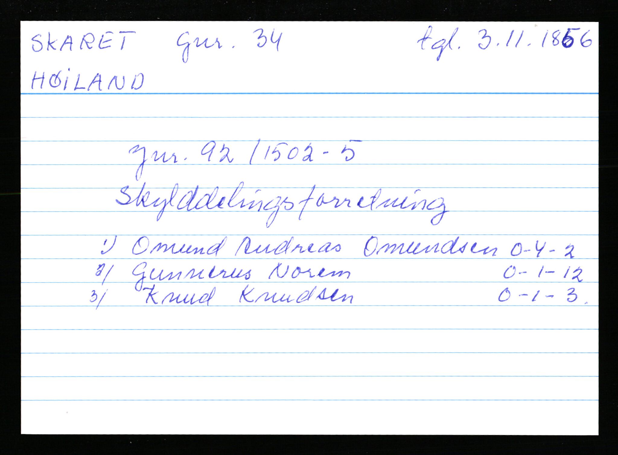 Statsarkivet i Stavanger, AV/SAST-A-101971/03/Y/Yk/L0035: Registerkort sortert etter gårdsnavn: Sikvaland lille - Skorve, 1750-1930, p. 174