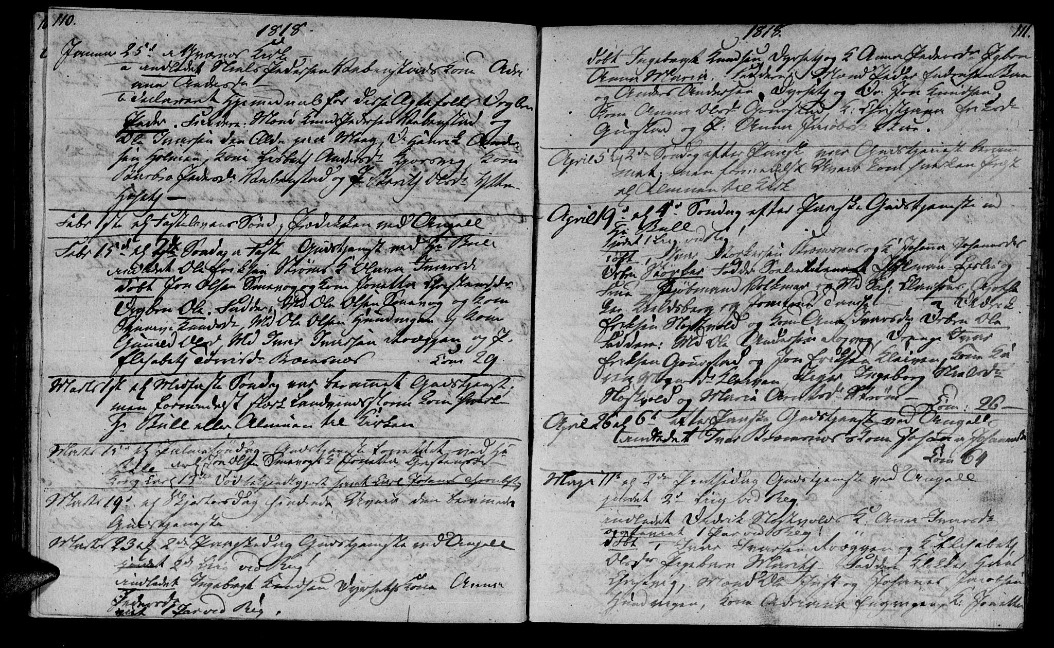 Ministerialprotokoller, klokkerbøker og fødselsregistre - Møre og Romsdal, AV/SAT-A-1454/569/L0817: Parish register (official) no. 569A03, 1805-1819, p. 110-111