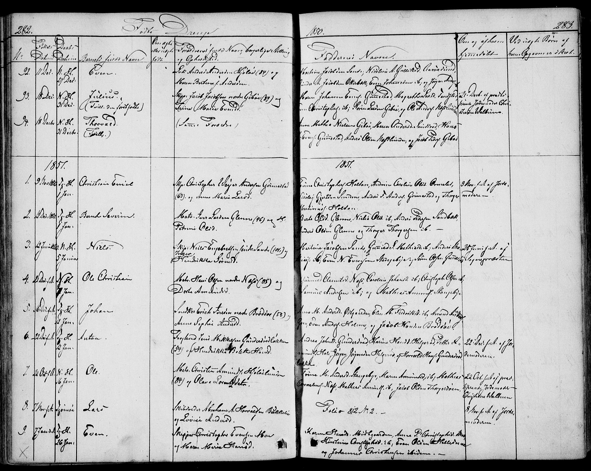 Nøtterøy kirkebøker, SAKO/A-354/F/Fa/L0005: Parish register (official) no. I 5, 1839-1852, p. 282-283