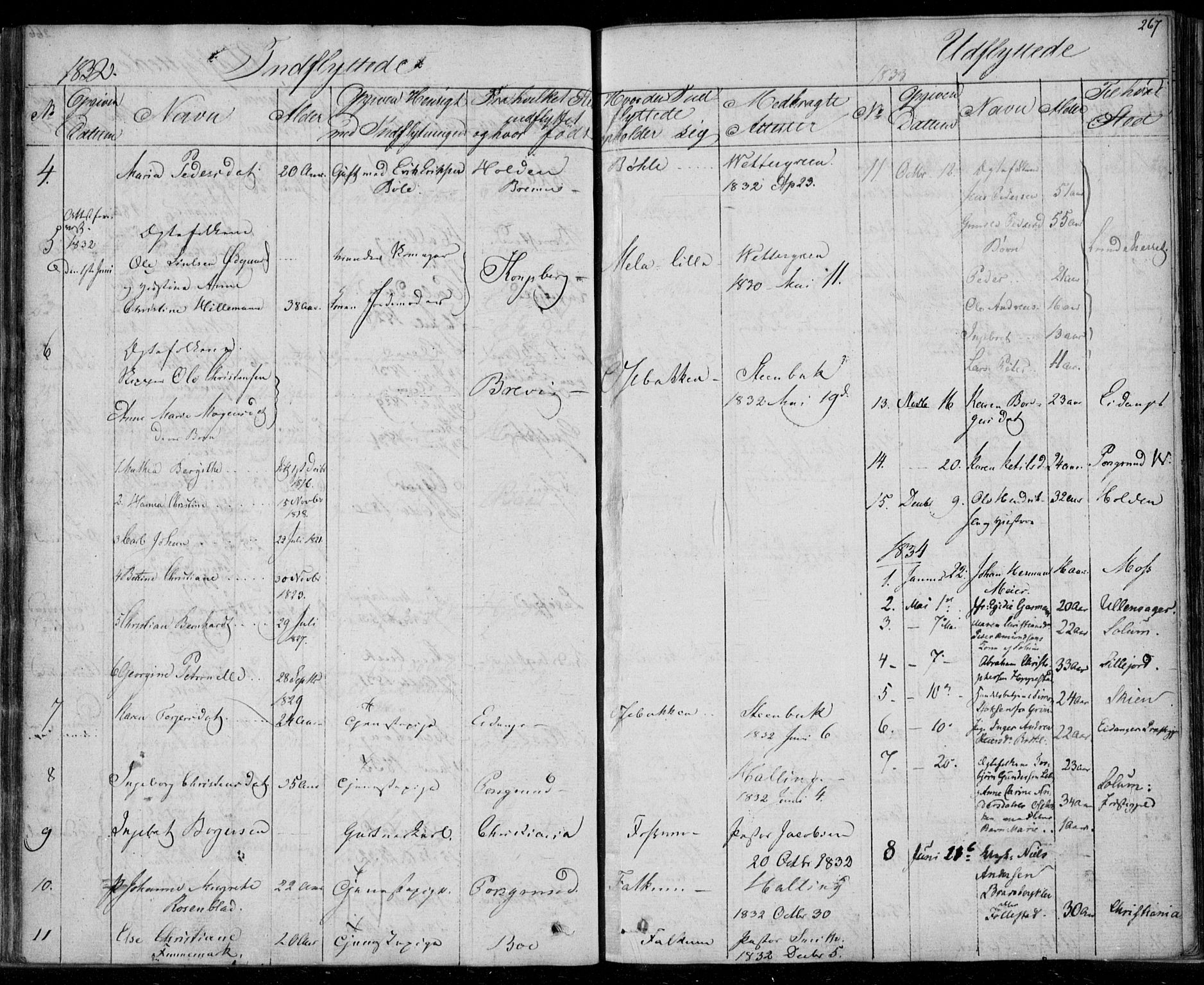 Gjerpen kirkebøker, SAKO/A-265/F/Fa/L0006: Parish register (official) no. I 6, 1829-1834, p. 267
