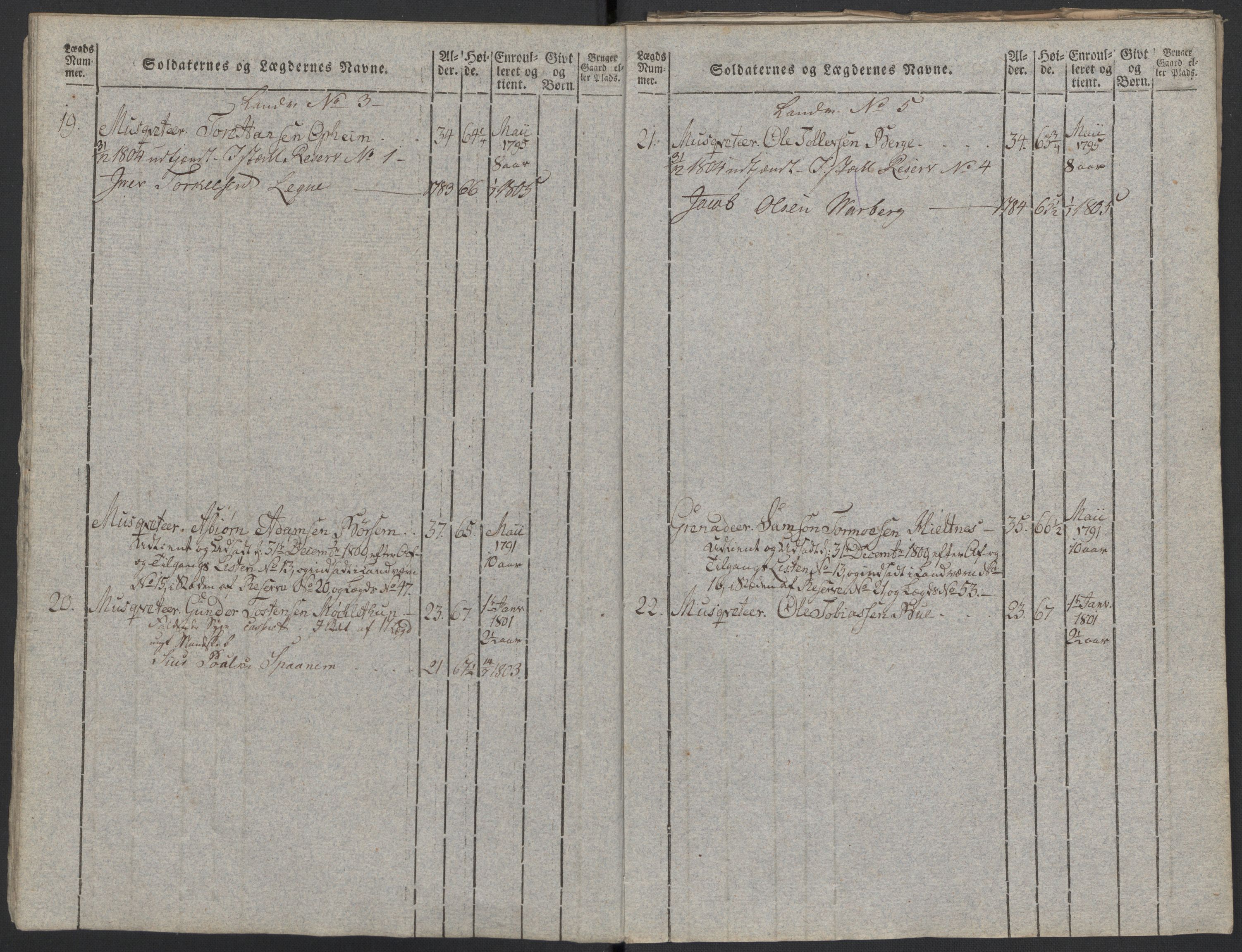 Generalitets- og kommissariatskollegiet, Det kongelige norske kommissariatskollegium, AV/RA-EA-5420/E/Eh/L0097: Bergenhusiske nasjonale infanteriregiment, 1803-1807, p. 101