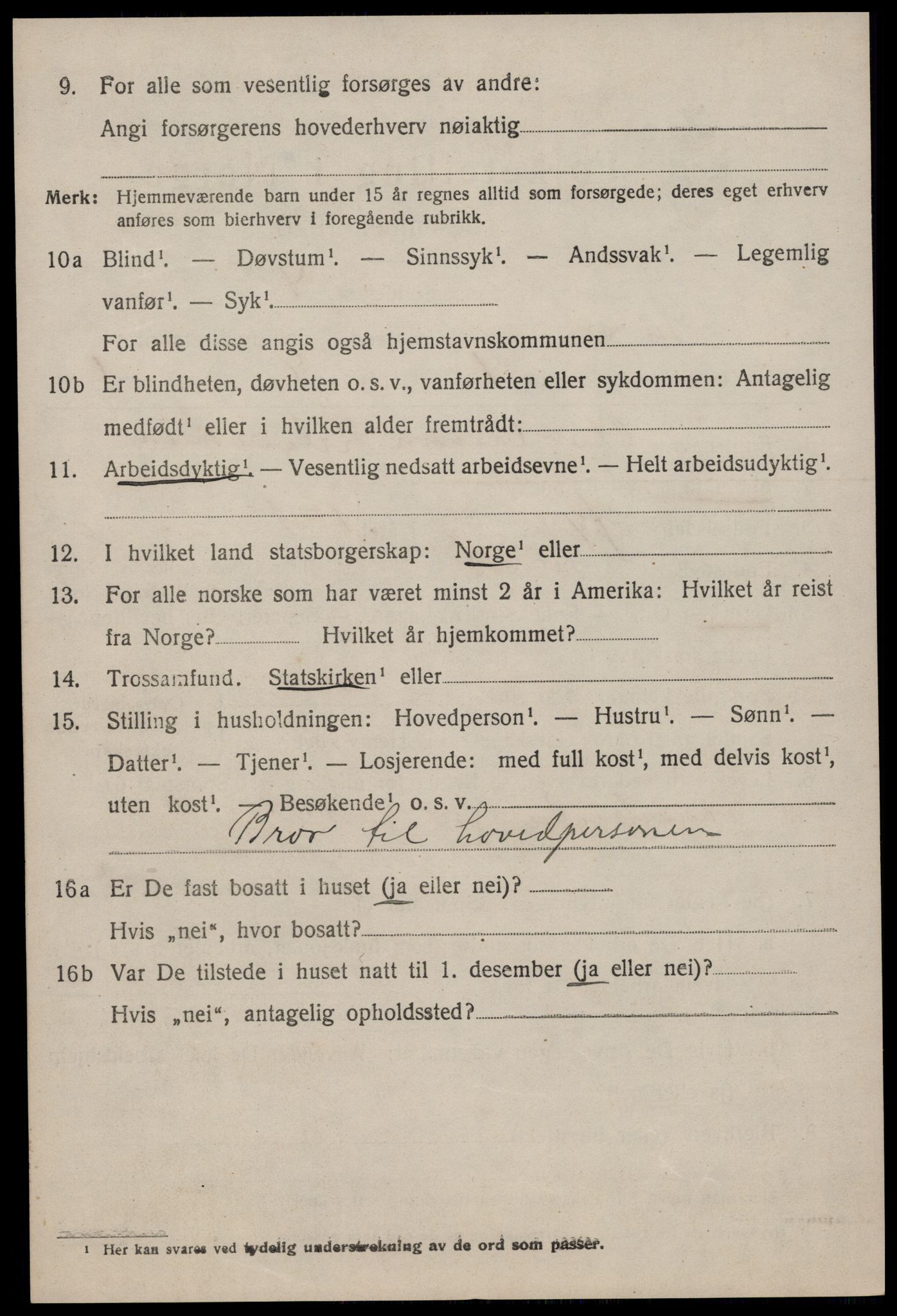 SAKO, 1920 census for Seljord, 1920, p. 3685