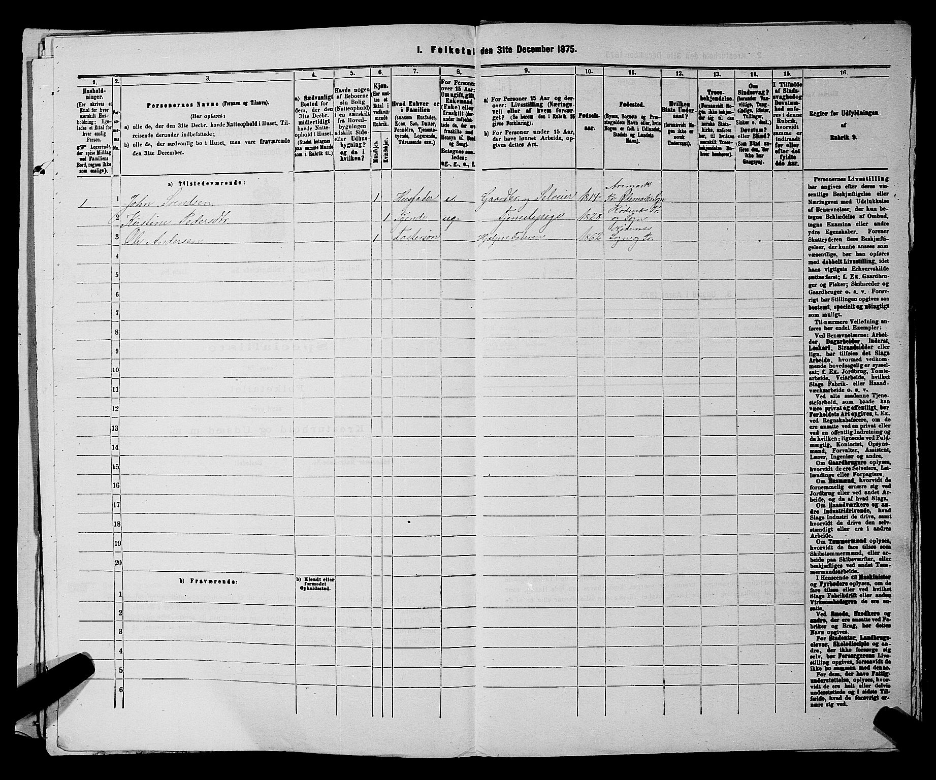 RA, 1875 census for 0120P Rødenes, 1875, p. 201