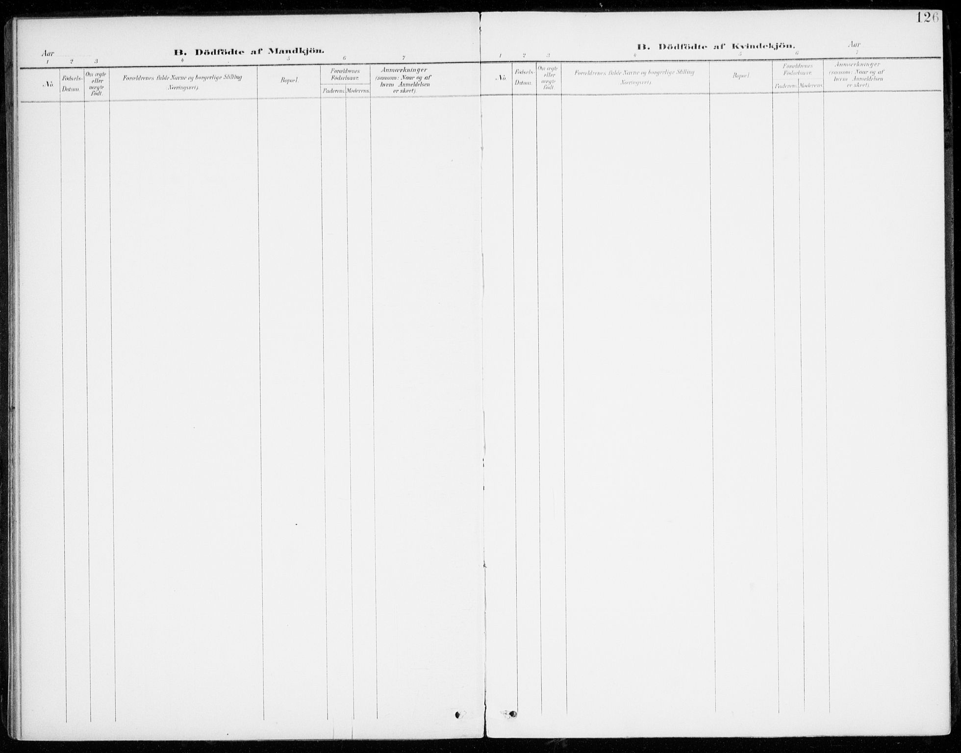 Lenvik sokneprestembete, AV/SATØ-S-1310/H/Ha/Haa/L0014kirke: Parish register (official) no. 14, 1899-1909, p. 126