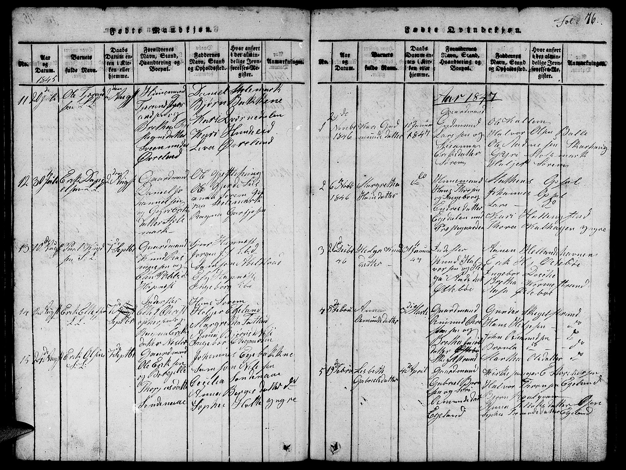 Vikedal sokneprestkontor, AV/SAST-A-101840/01/V: Parish register (copy) no. B 1, 1816-1853, p. 76