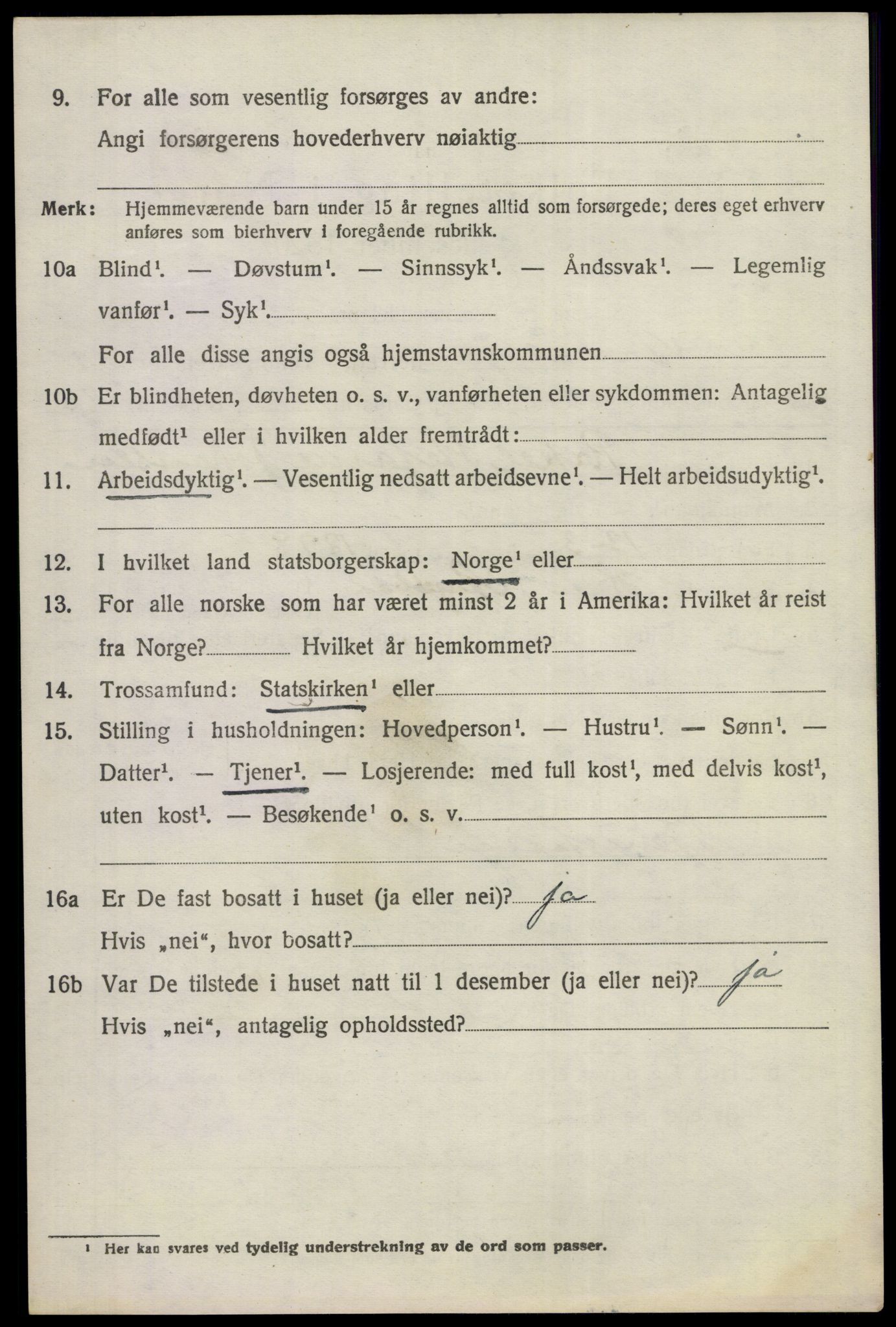 SAKO, 1920 census for Ådal, 1920, p. 1353