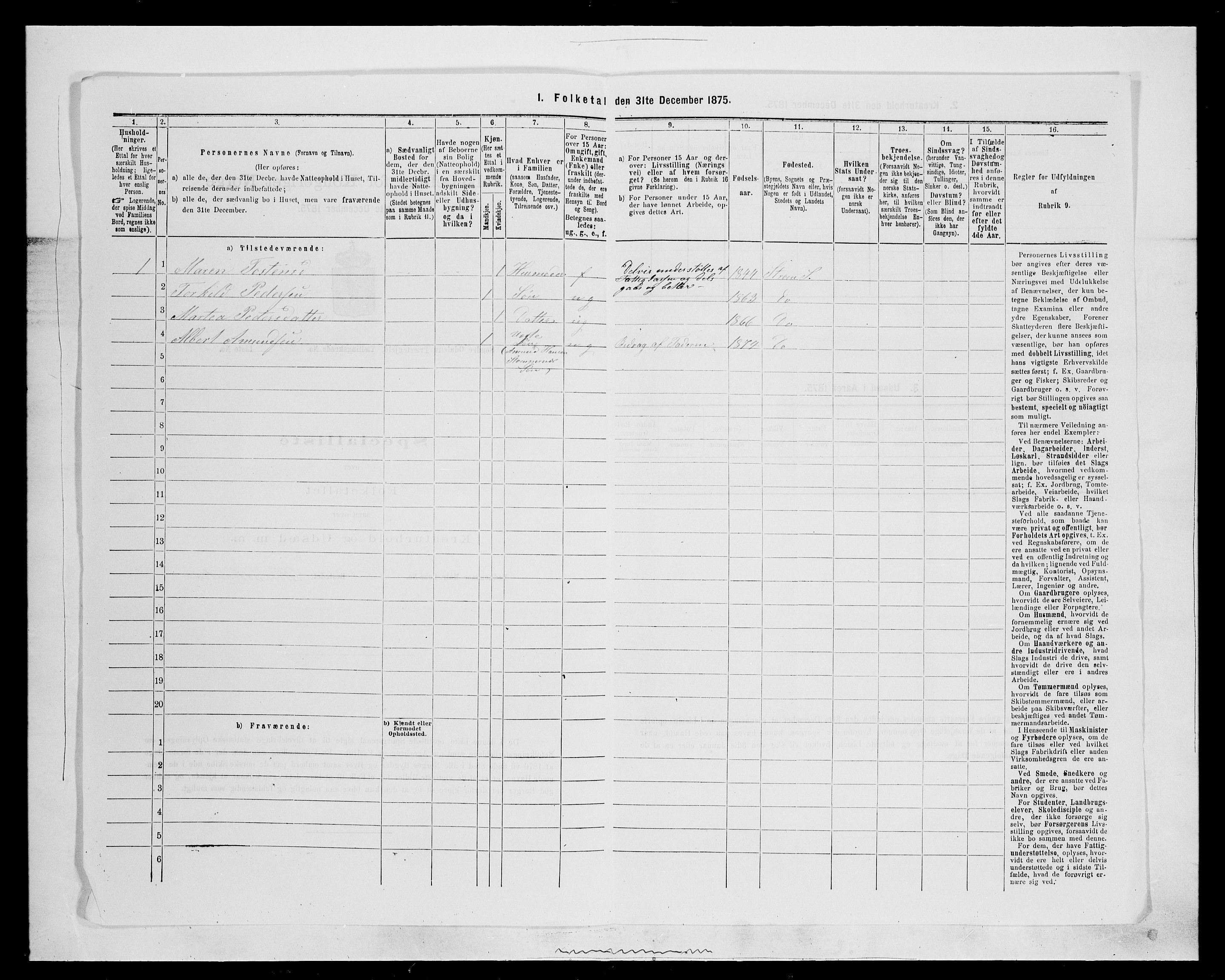 SAH, 1875 census for 0419P Sør-Odal, 1875, p. 1314