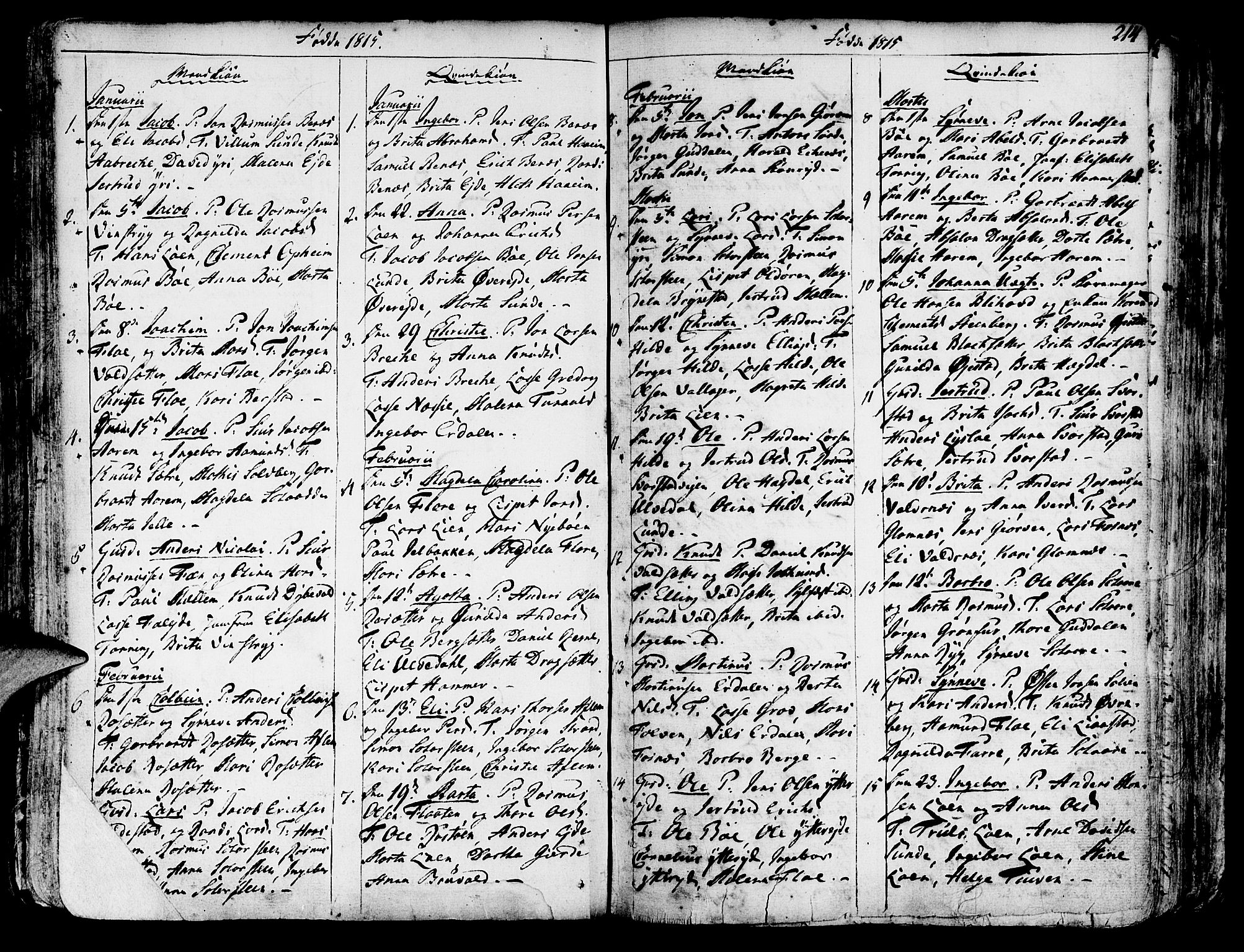 Innvik sokneprestembete, SAB/A-80501: Parish register (official) no. A 1, 1750-1816, p. 214