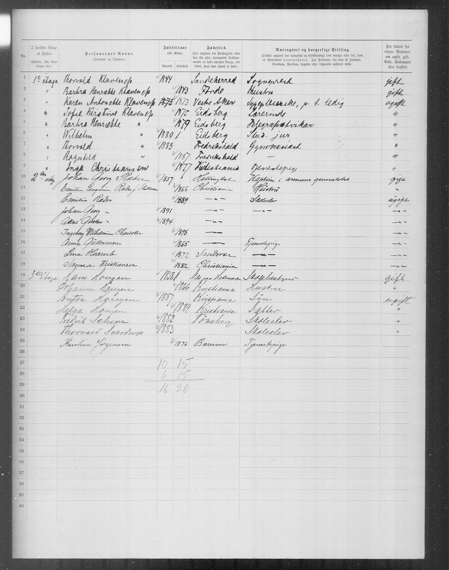 OBA, Municipal Census 1899 for Kristiania, 1899, p. 11792