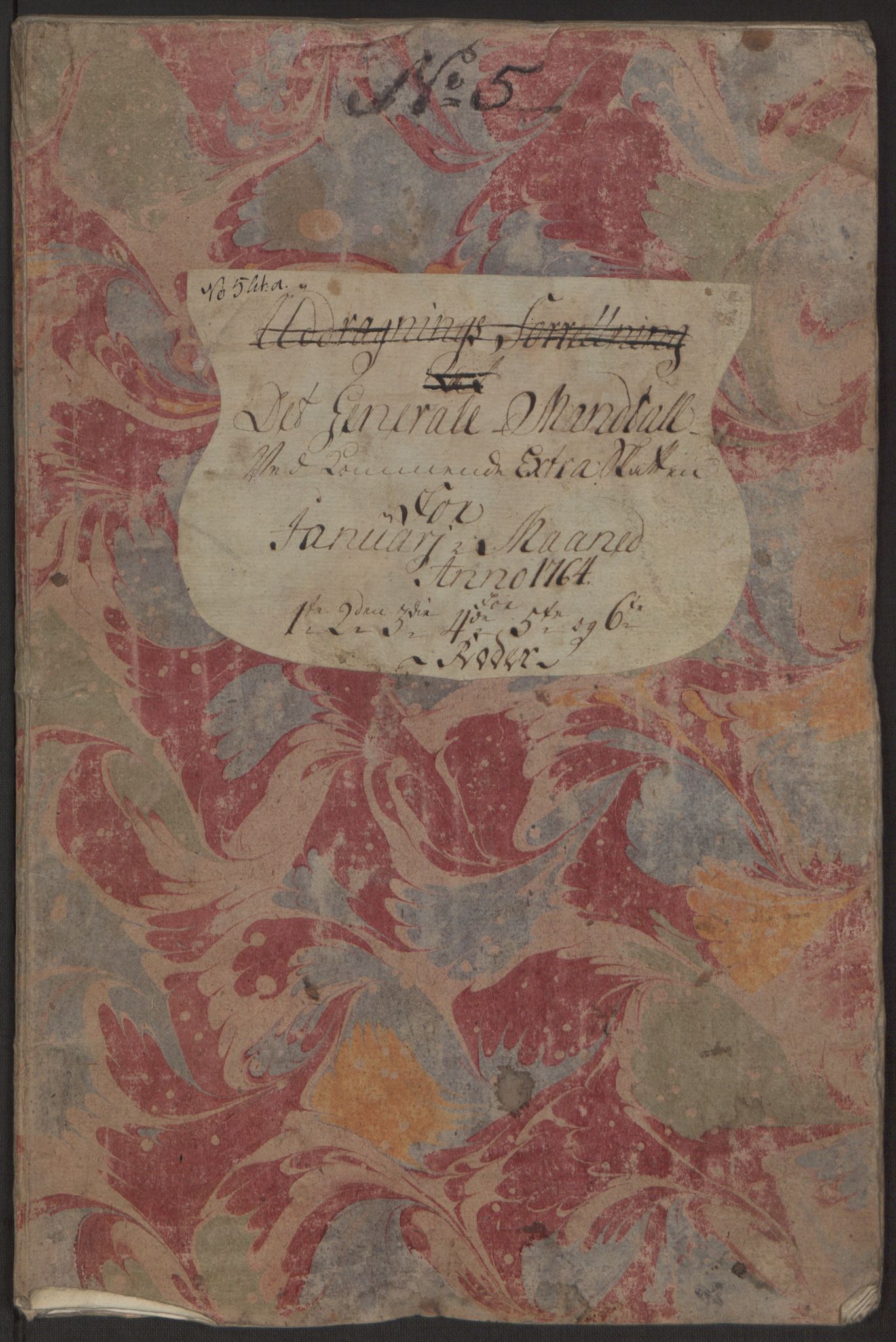 Rentekammeret inntil 1814, Reviderte regnskaper, Byregnskaper, AV/RA-EA-4066/R/Rp/L0367/0001: [P21] Kontribusjonsregnskap / Ekstraskatt, 1764, p. 54