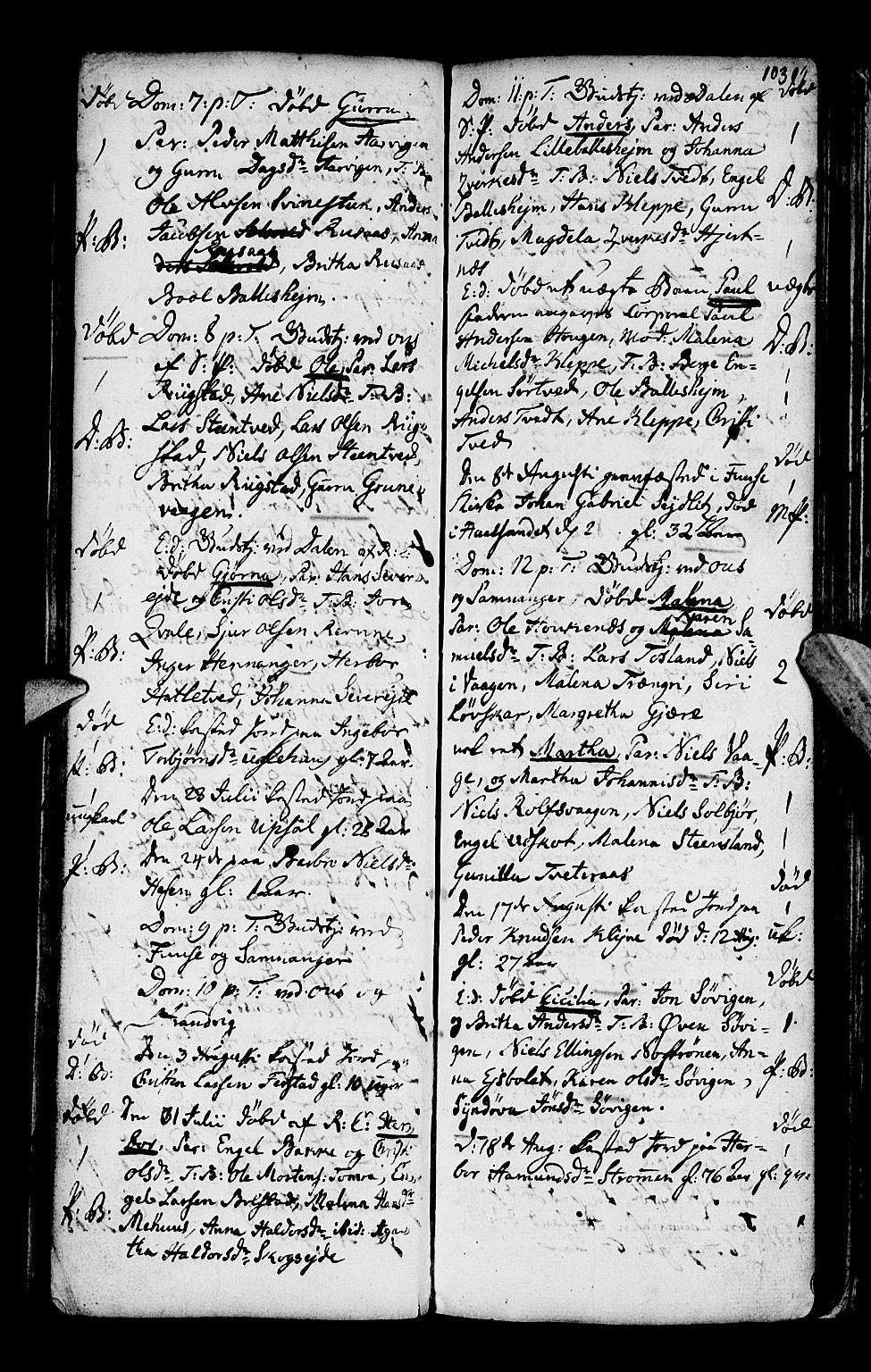 Os sokneprestembete, AV/SAB-A-99929: Parish register (official) no. A 10, 1779-1788, p. 103