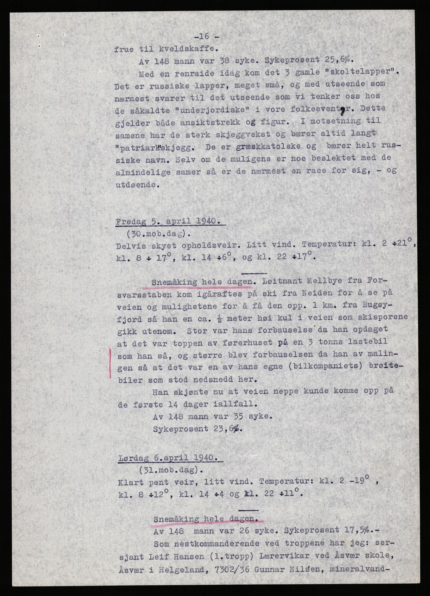 Forsvaret, Forsvarets krigshistoriske avdeling, AV/RA-RAFA-2017/Y/Yb/L0140: II-C-11-611-620  -  6. Divisjon, 1940-1966, p. 128