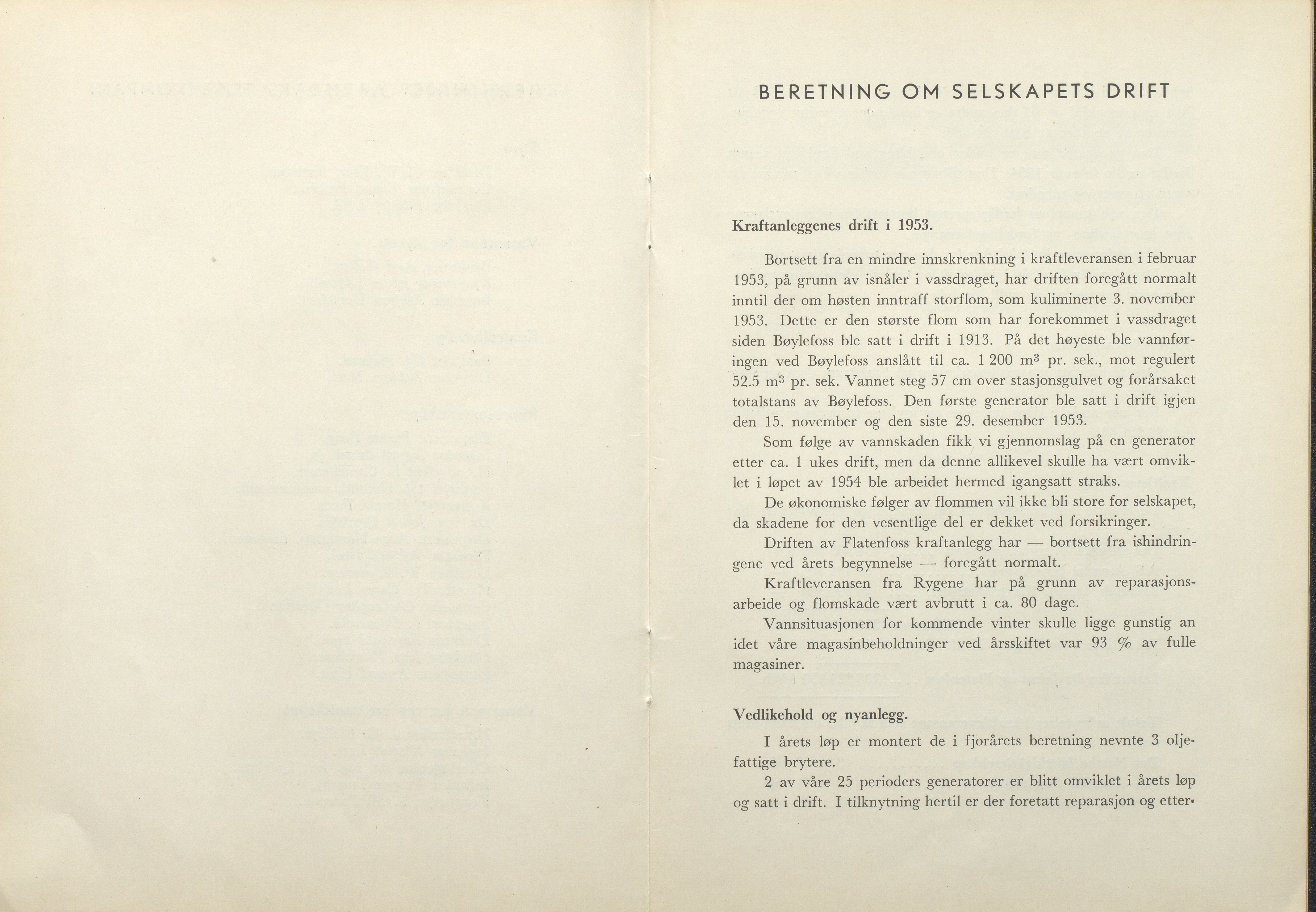 Arendals Fossekompani, AAKS/PA-2413/X/X01/L0001/0012: Beretninger, regnskap, balansekonto, gevinst- og tapskonto / Beretning, regnskap 1945 - 1962, 1945-1962, p. 51