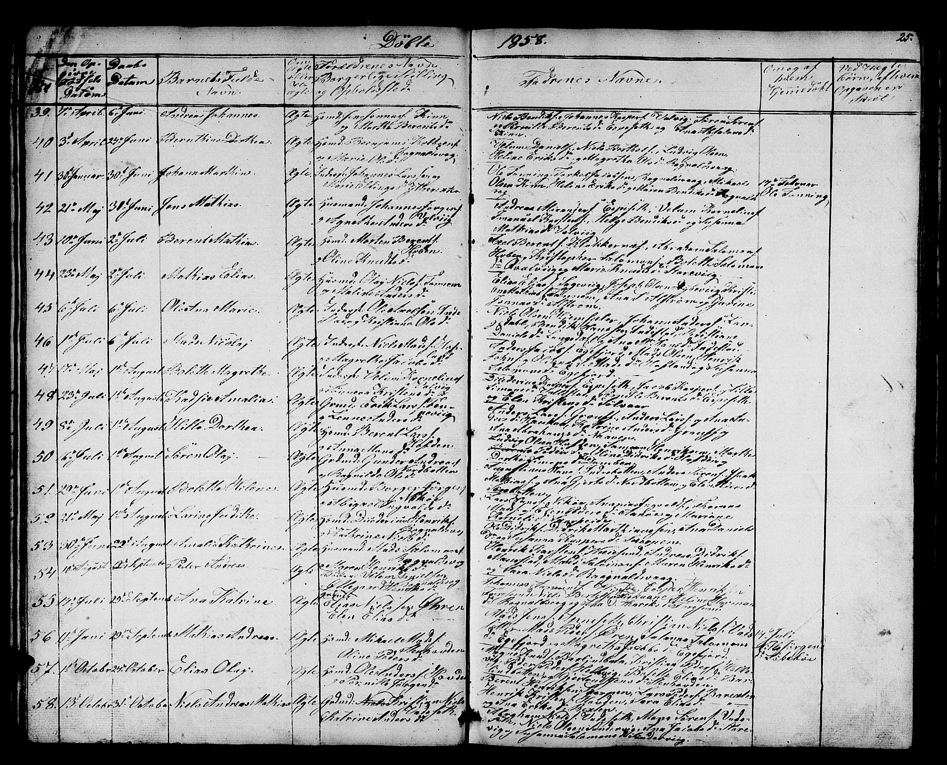 Kinn sokneprestembete, AV/SAB-A-80801/H/Hab/Haba/L0001: Parish register (copy) no. A 1, 1853-1868, p. 25